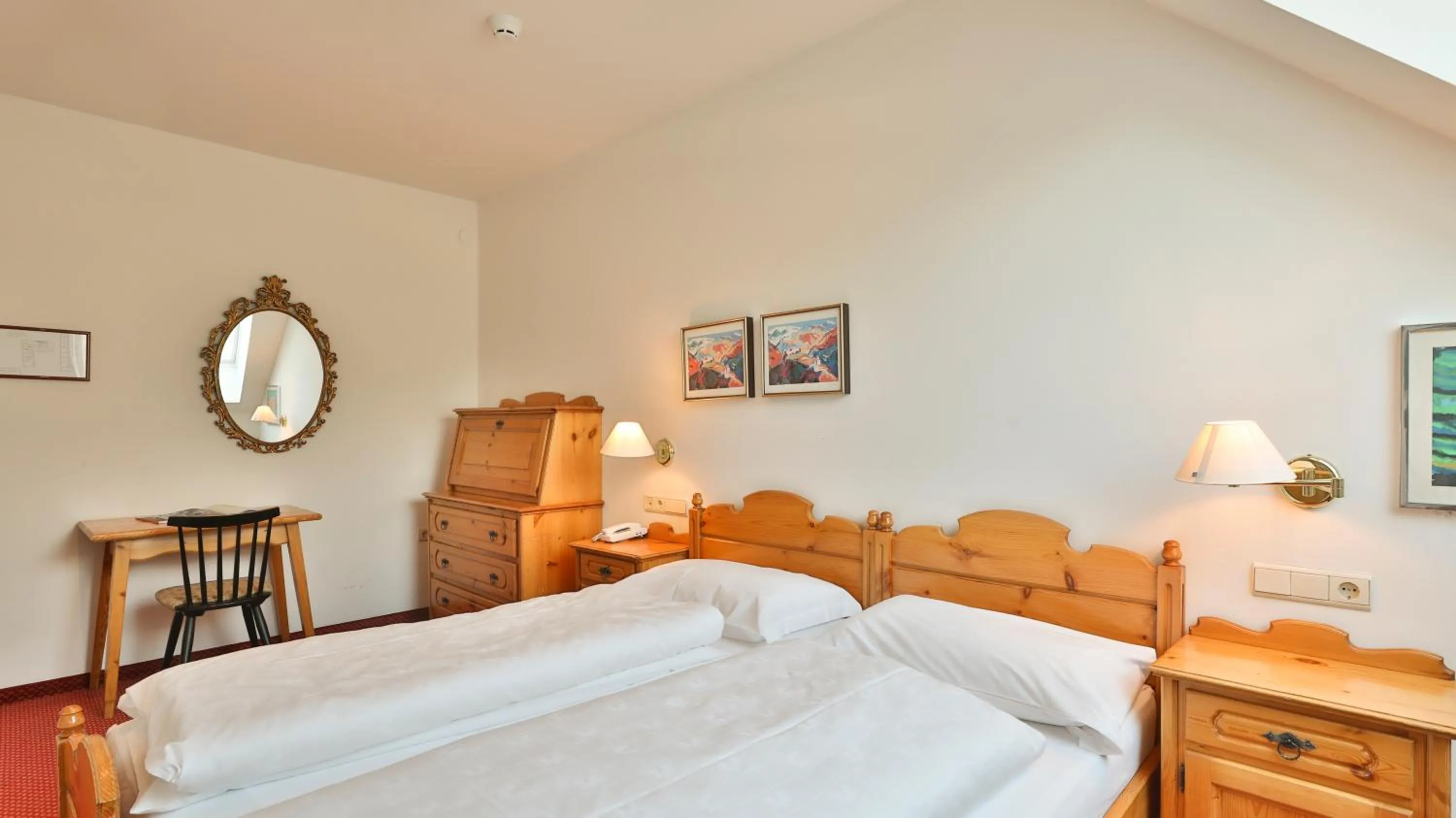 Bed in Hotel Sparerhof