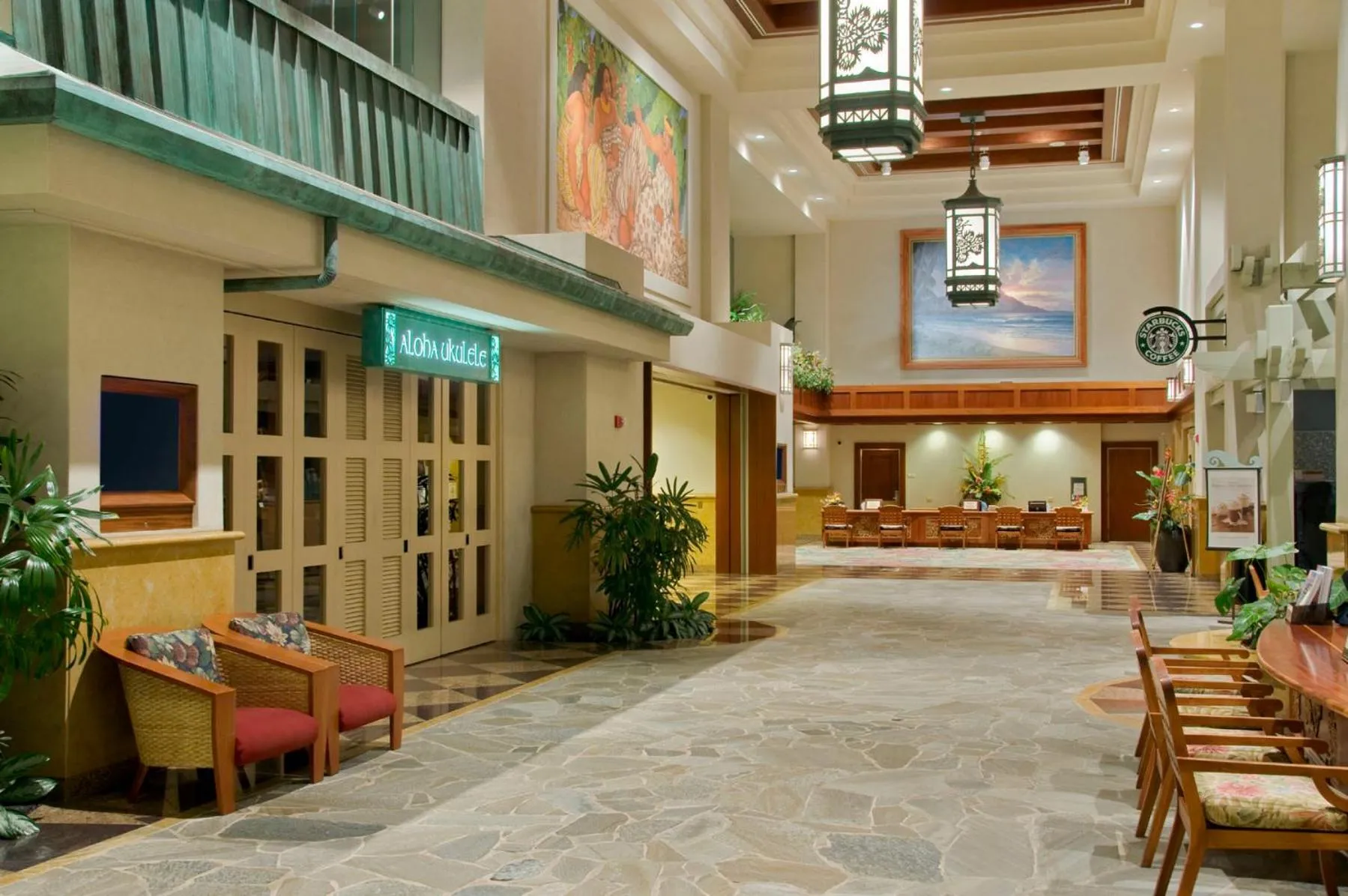 Property building in Hilton Hawaiian Village Waikiki Beach Resort