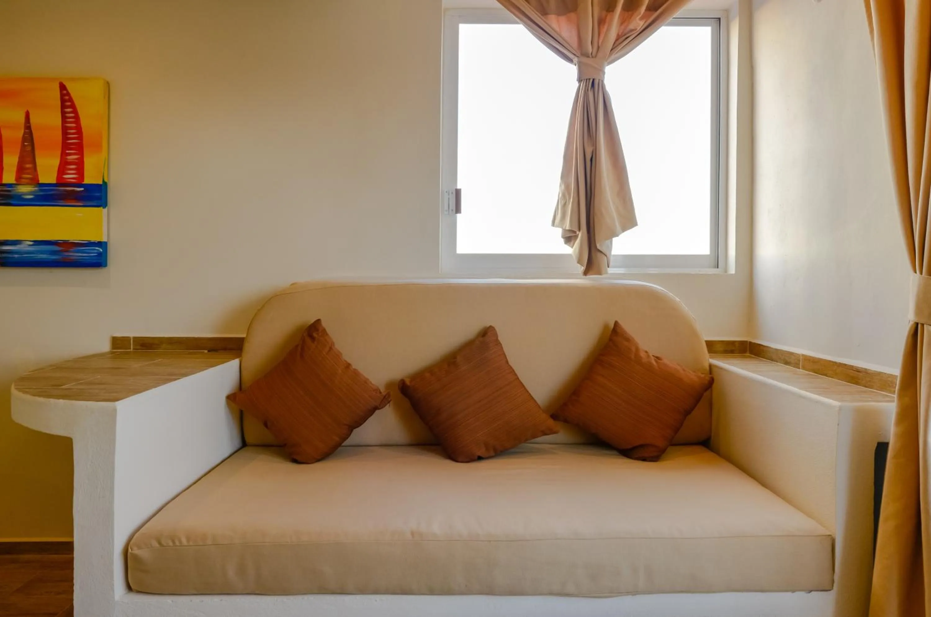 Living room, Bed in Condo Casa del Arbol