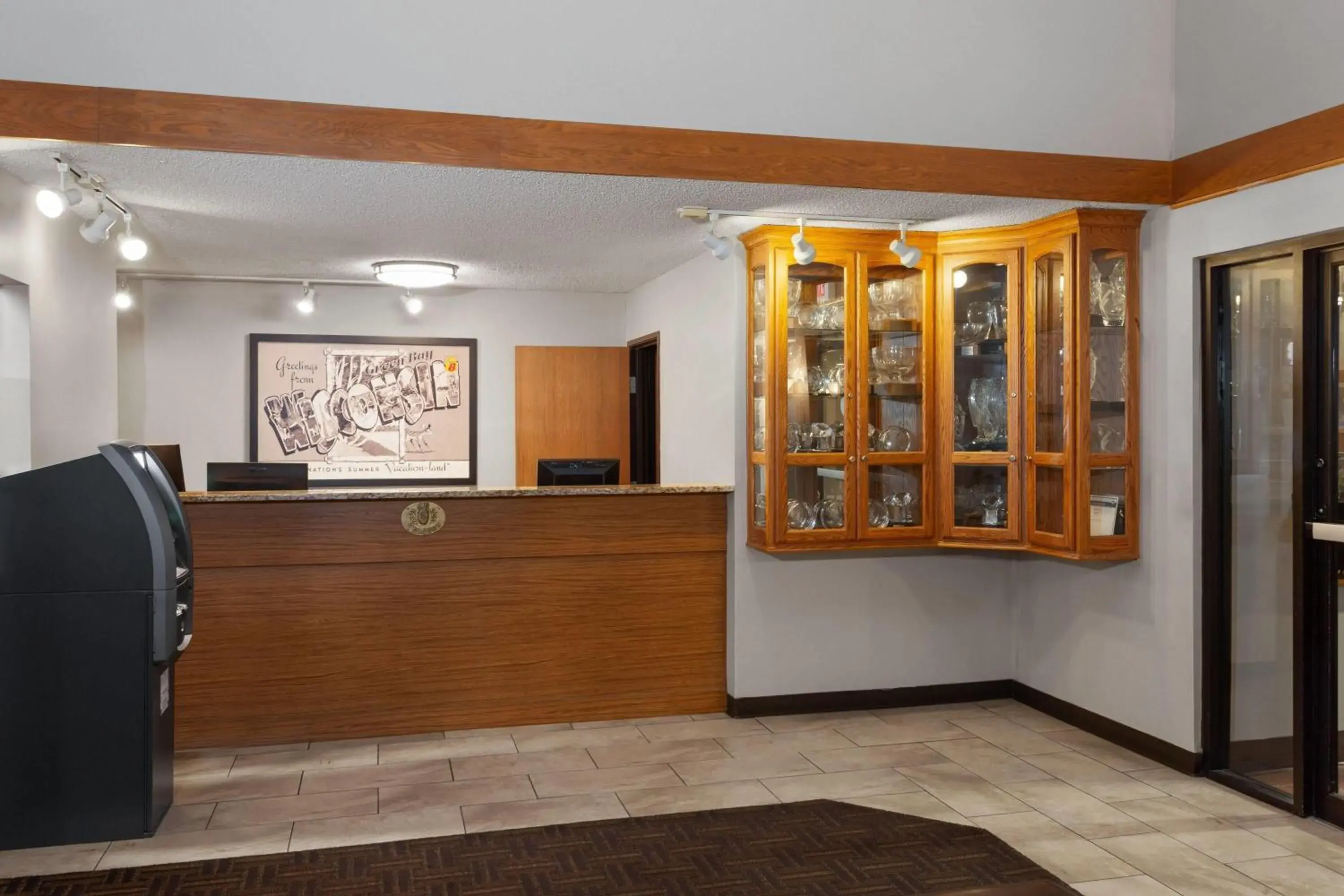 Lobby or reception in Super 8 by Wyndham Green Bay Near Stadium Lobby or reception in Super 8 by Wyndham Green Bay Near Stadium