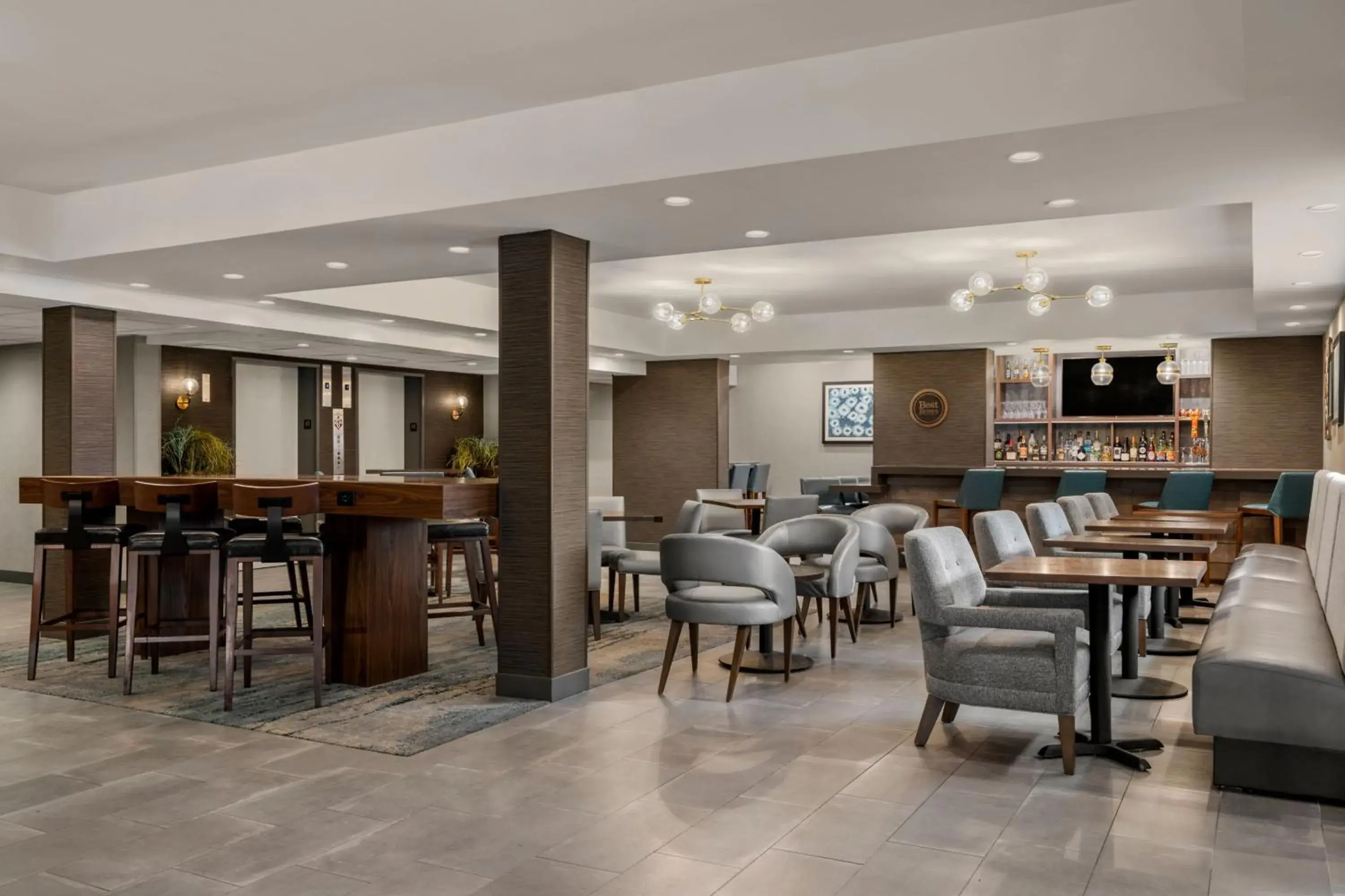 Lounge or bar in Four Points by Sheraton Chicago Westchester/Oak Brook Lounge or bar in Four Points by Sheraton Chicago Westchester/Oak Brook