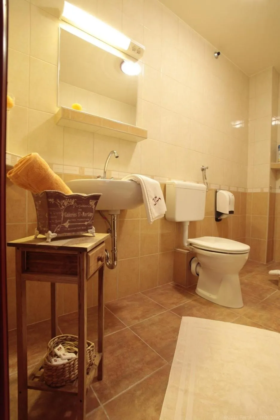 Bathroom in Família Vendégház