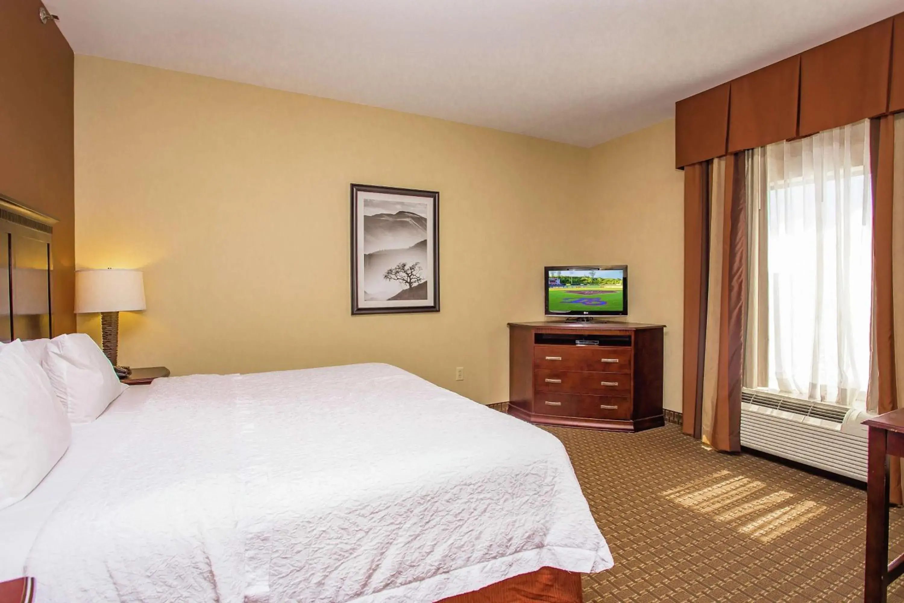 Bedroom, Bed in Hampton Inn & Suites Sevierville at Stadium Drive Bedroom, Bed in Hampton Inn & Suites Sevierville at Stadium Drive
