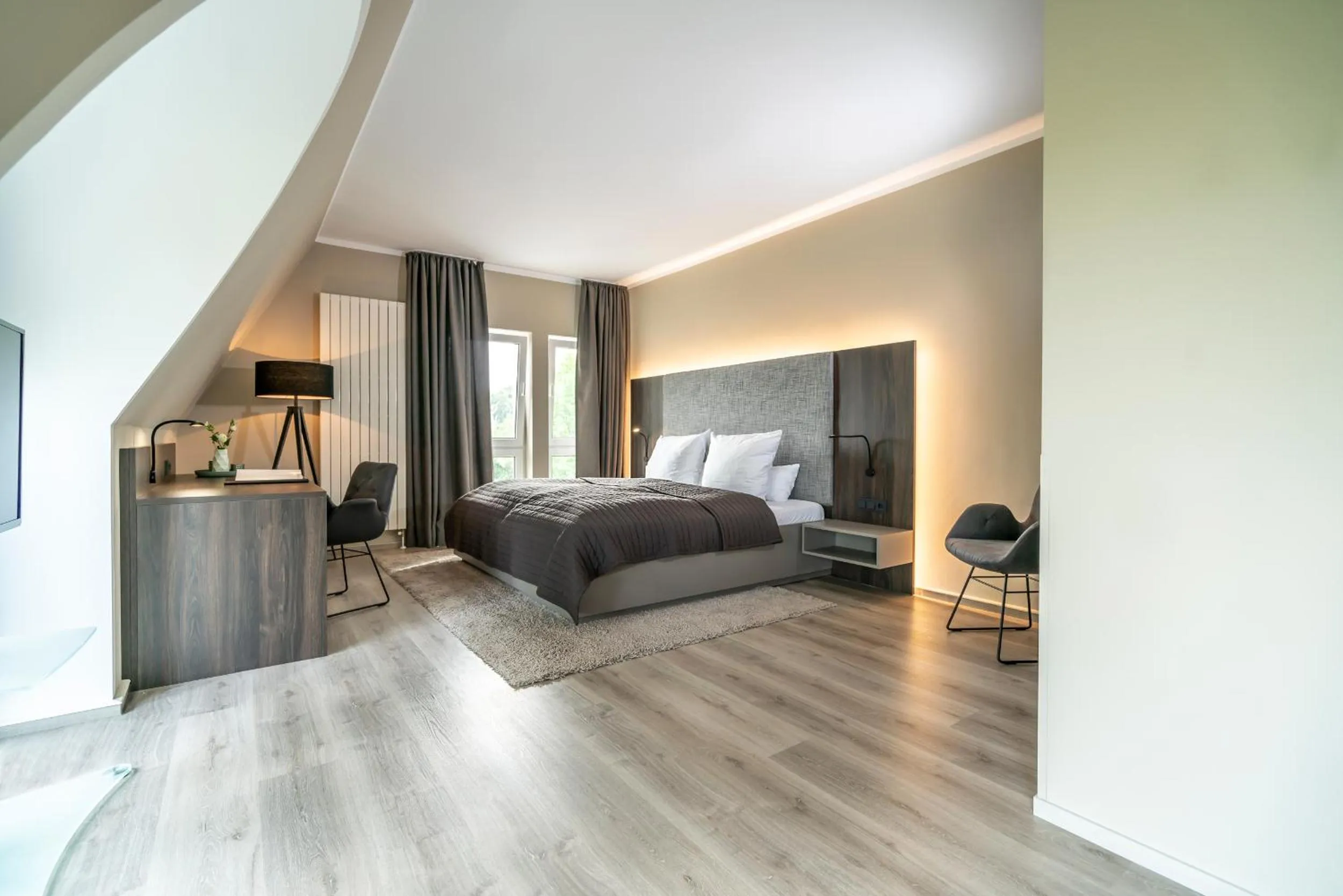 Bedroom, Bed in Hotel Sonne