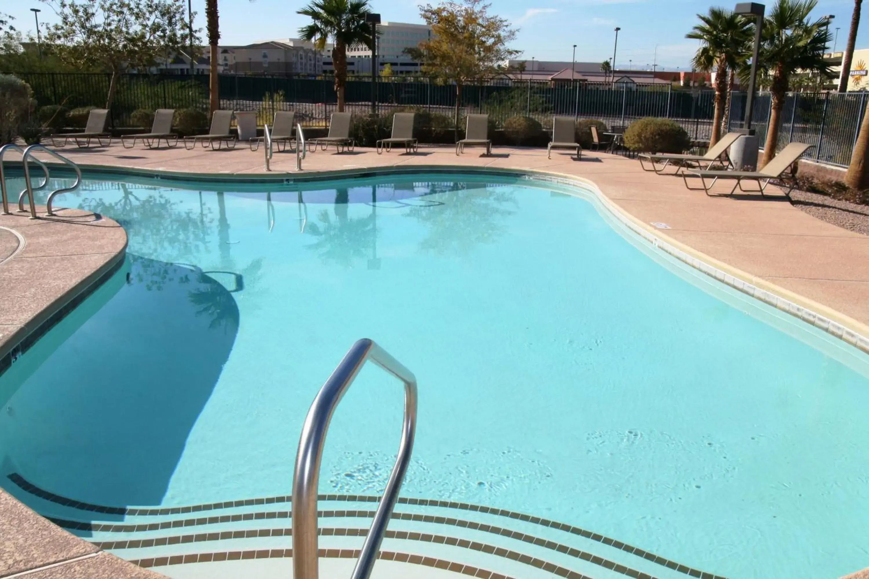 Pool view in Hampton Inn & Suites Las Vegas-Henderson Pool view in Hampton Inn & Suites Las Vegas-Henderson