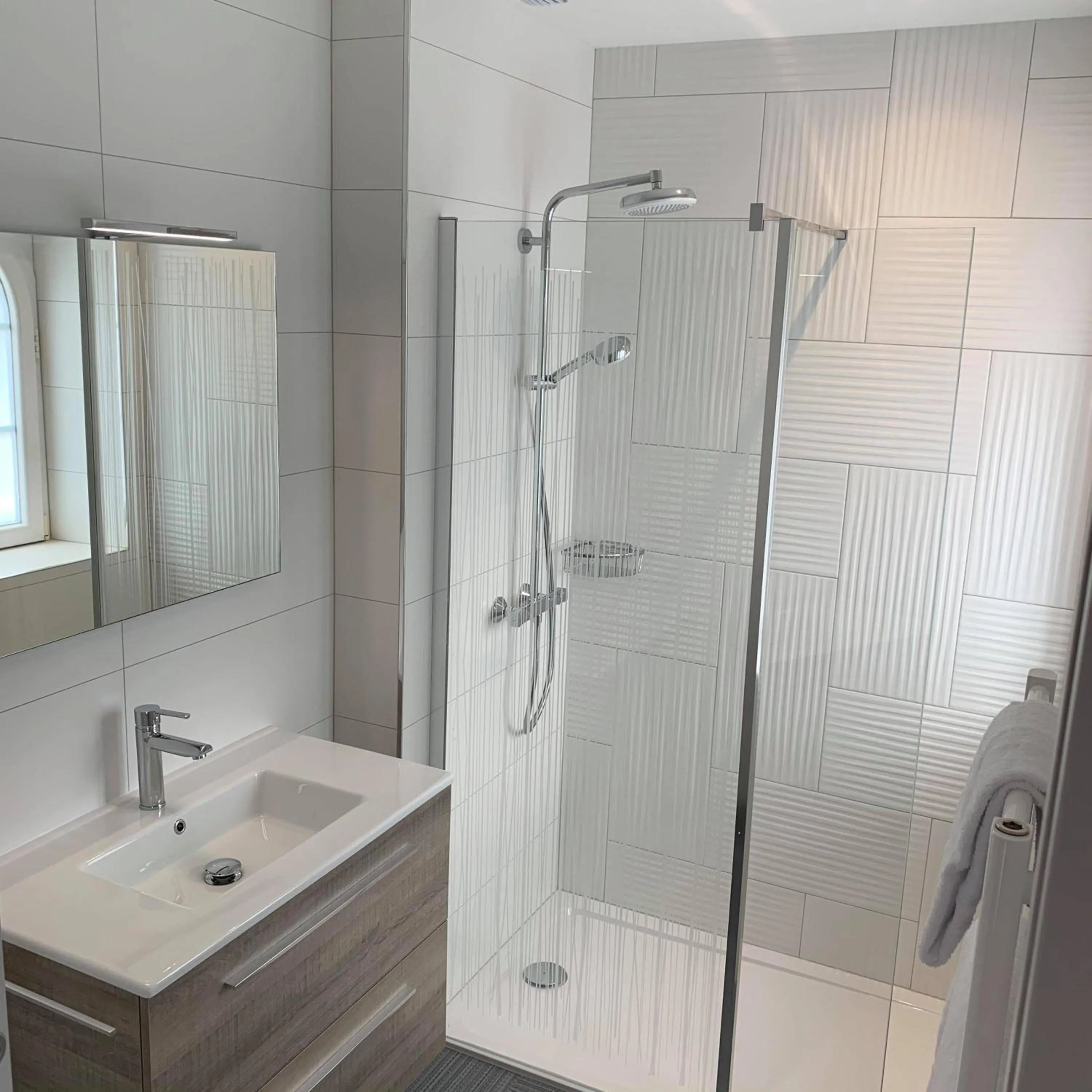 Shower in Hotel - Restaurant Les 3 Piliers