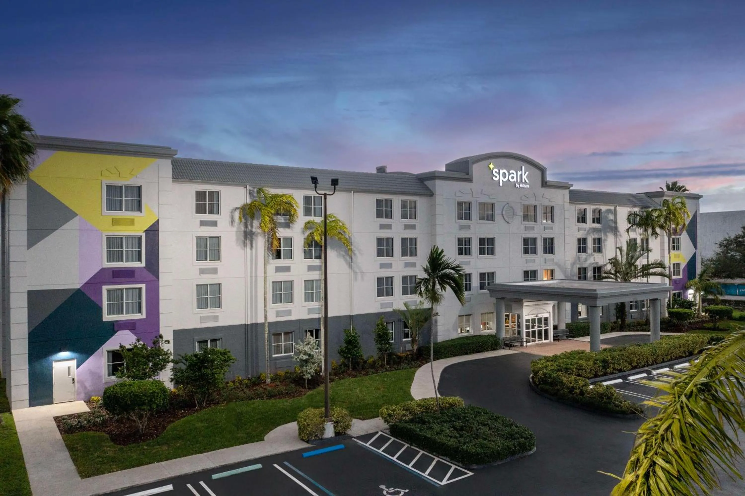 Property building in Spark by Hilton Miami Doral
