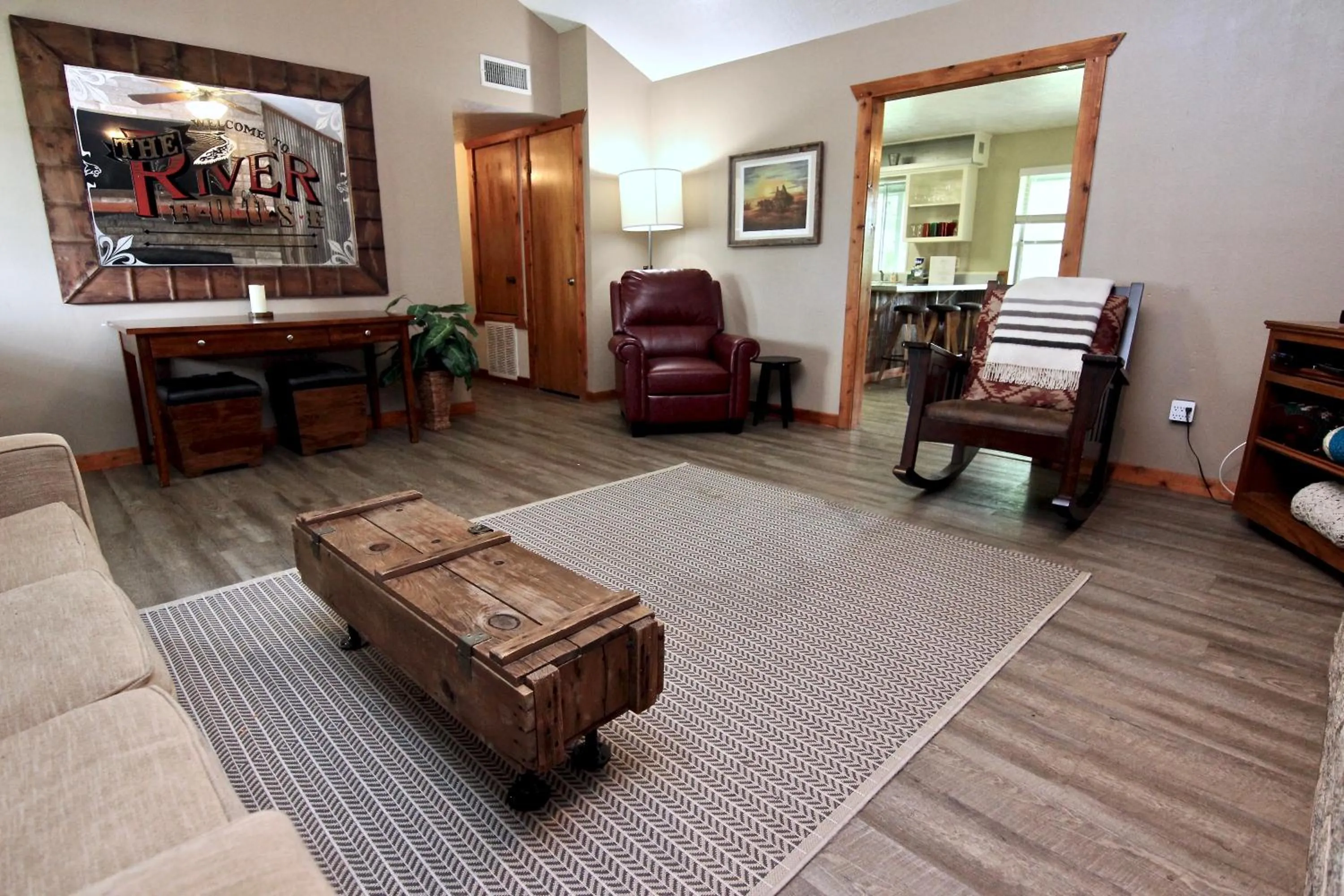 Living room in The River House