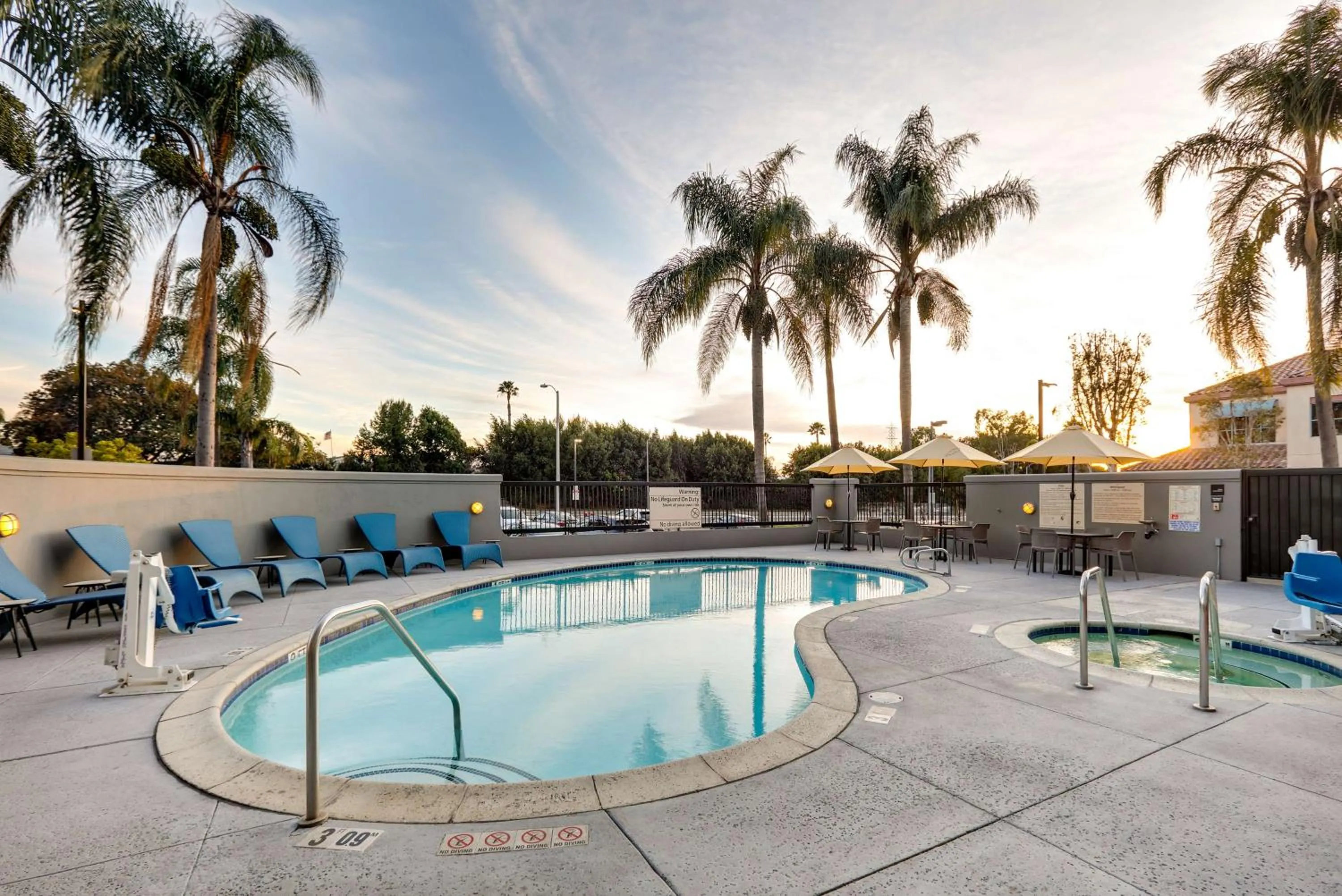 Pool view in Hampton Inn Los Angeles/Carson