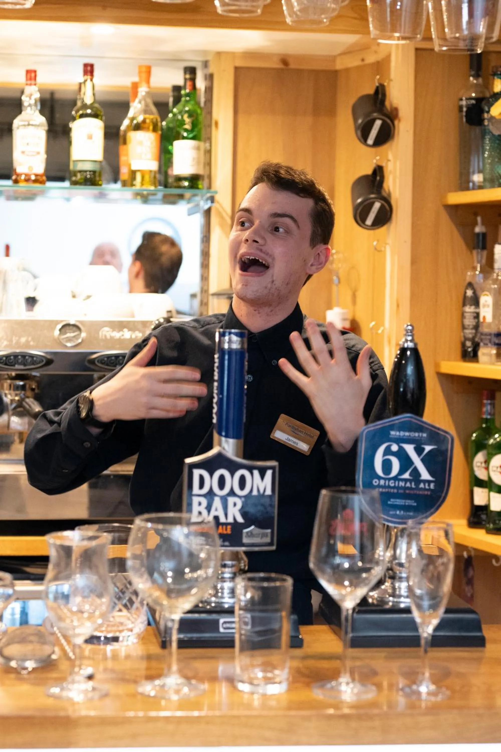 Drinks in Portbyhan Hotel