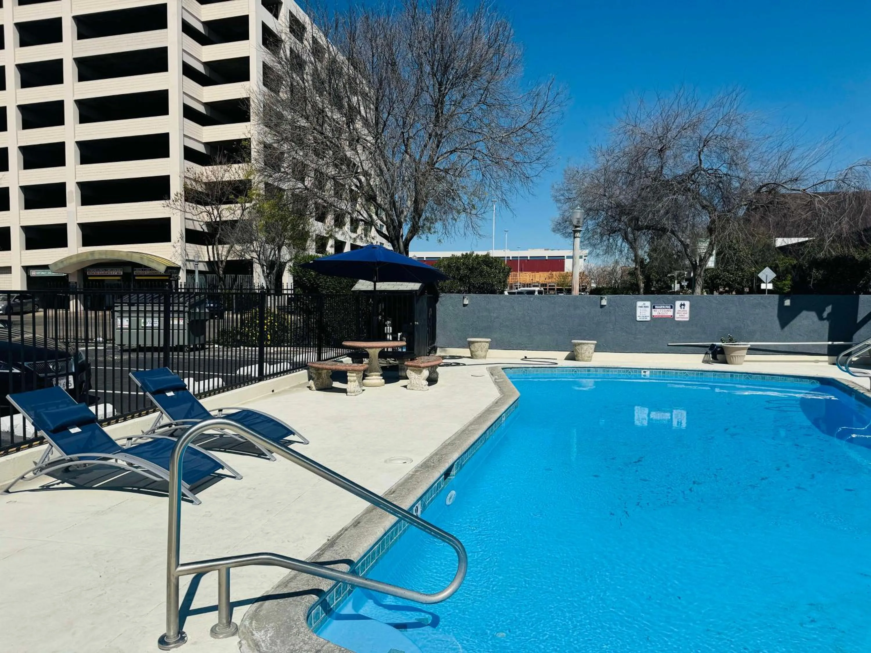 Pool view in SureStay by Best Western Fresno Central