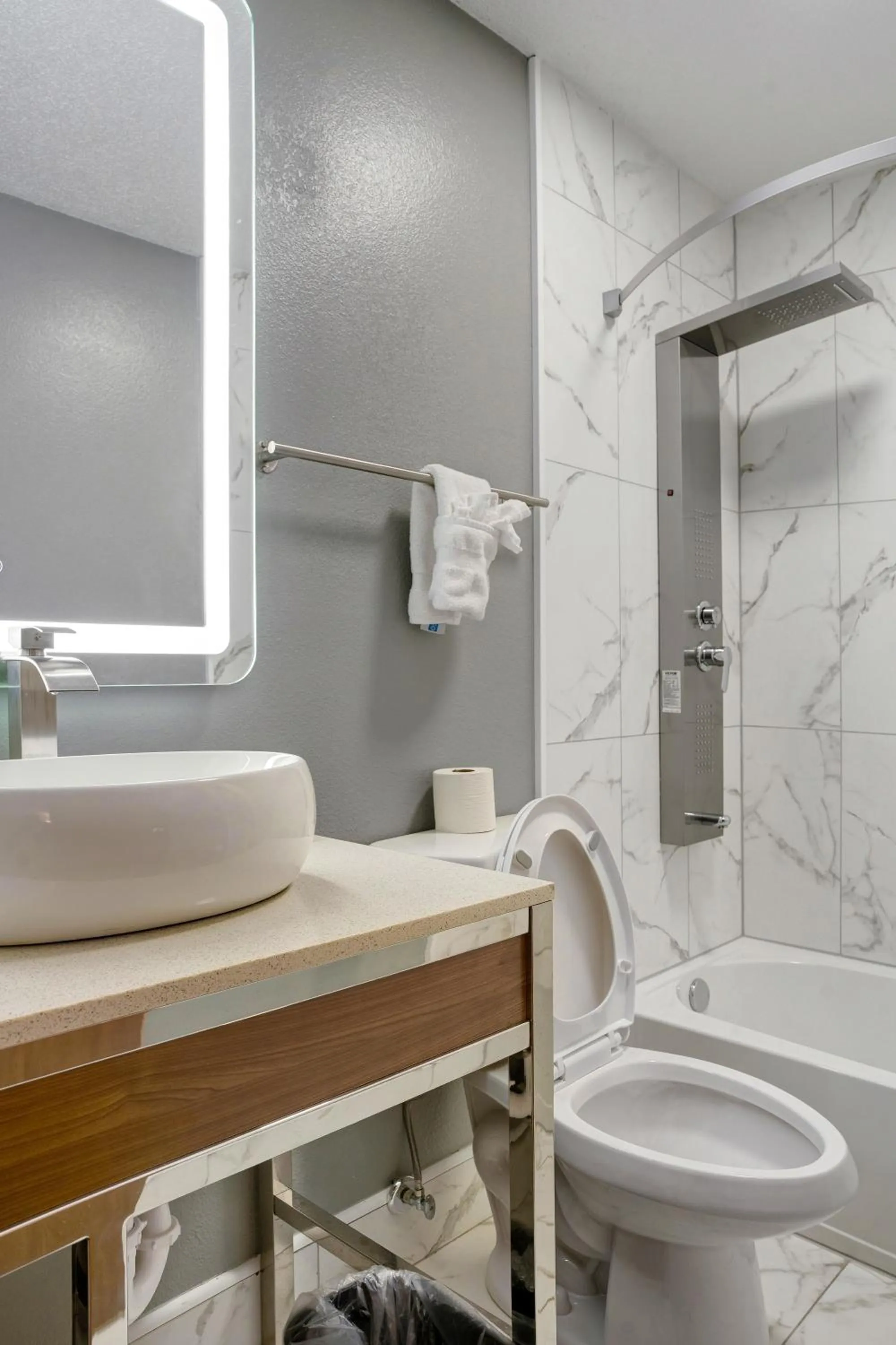 Bathroom in Days Inn by Wyndham Omaha - West Dodge