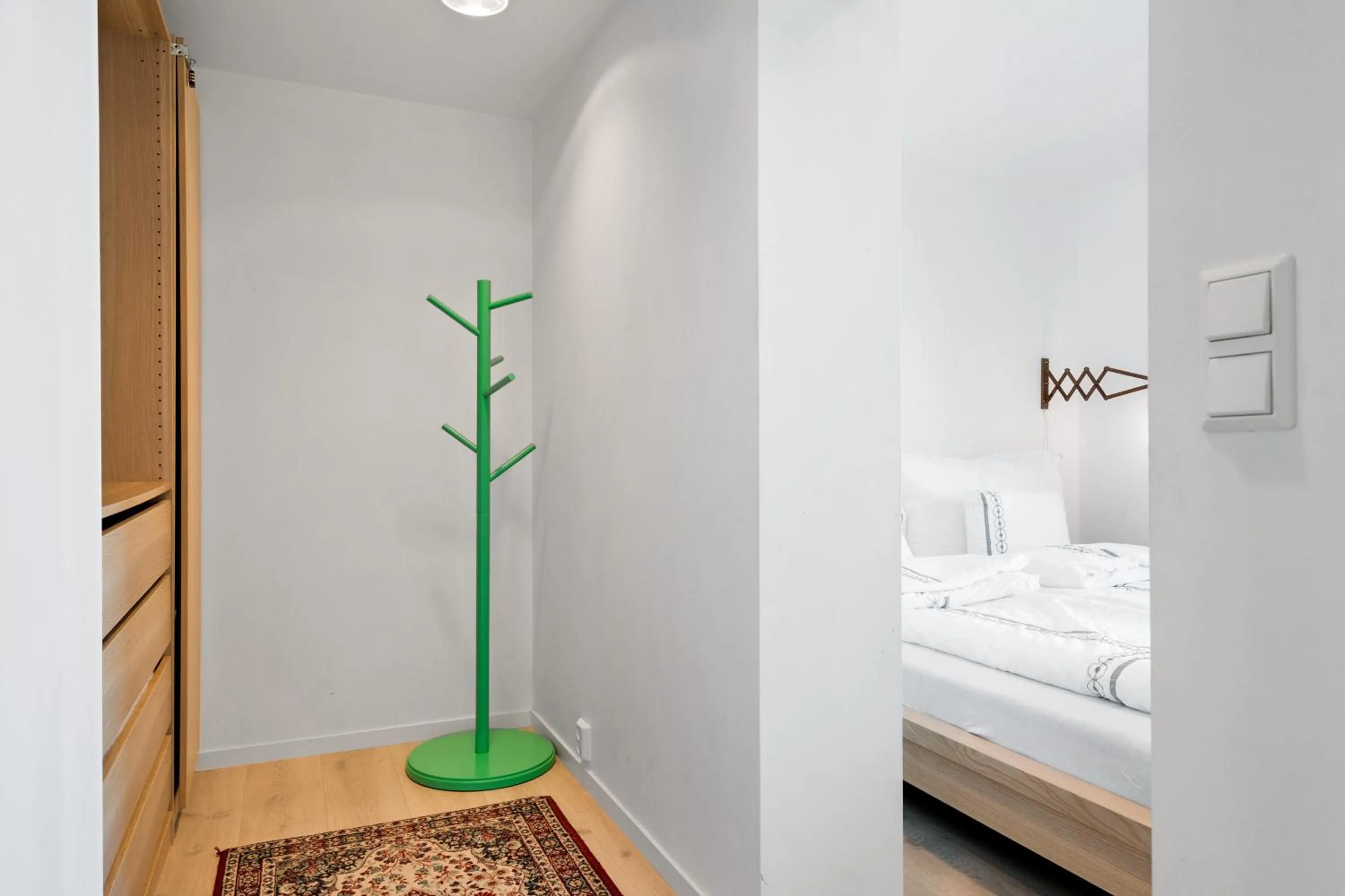 wardrobe, Bed in Private House & Bungalow by the sea