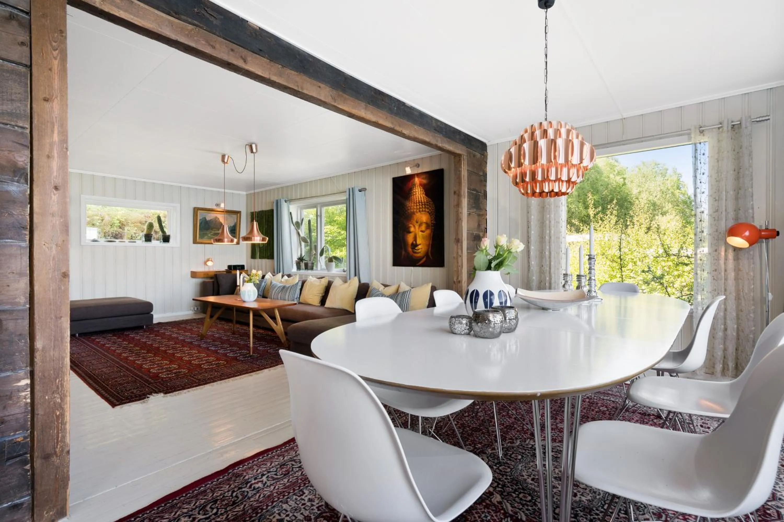 Seating area in Private House & Bungalow by the sea