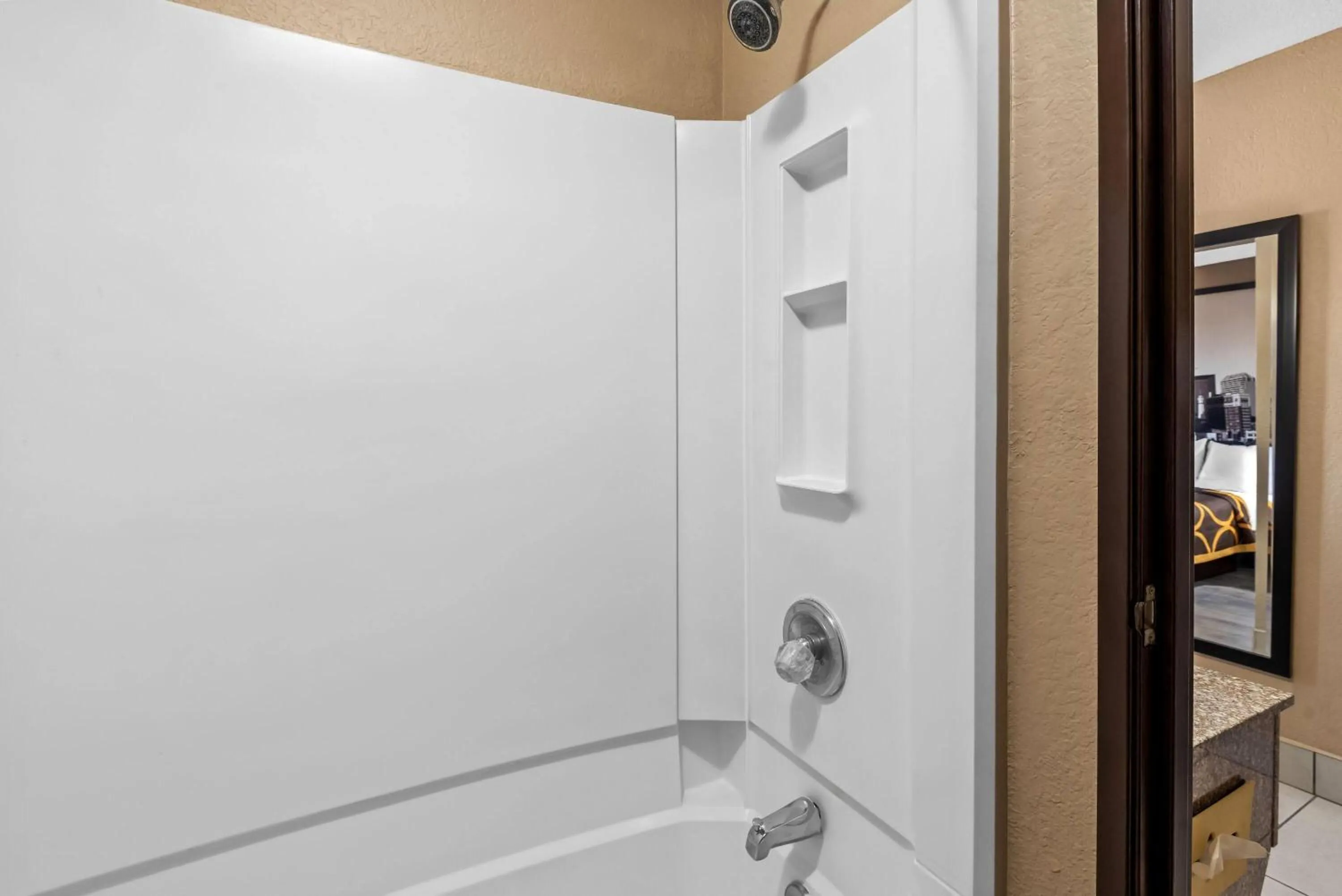 Bathroom in Super 8 by Wyndham Terre Haute