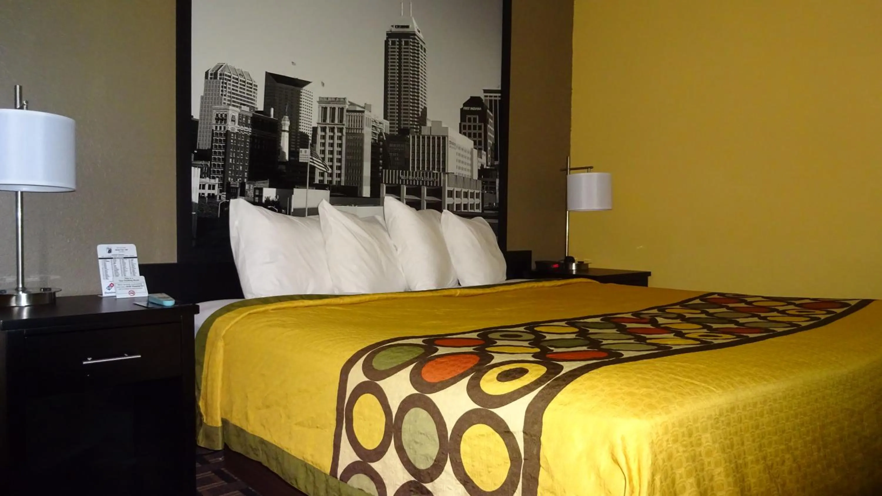 Bed in Super 8 by Wyndham Terre Haute