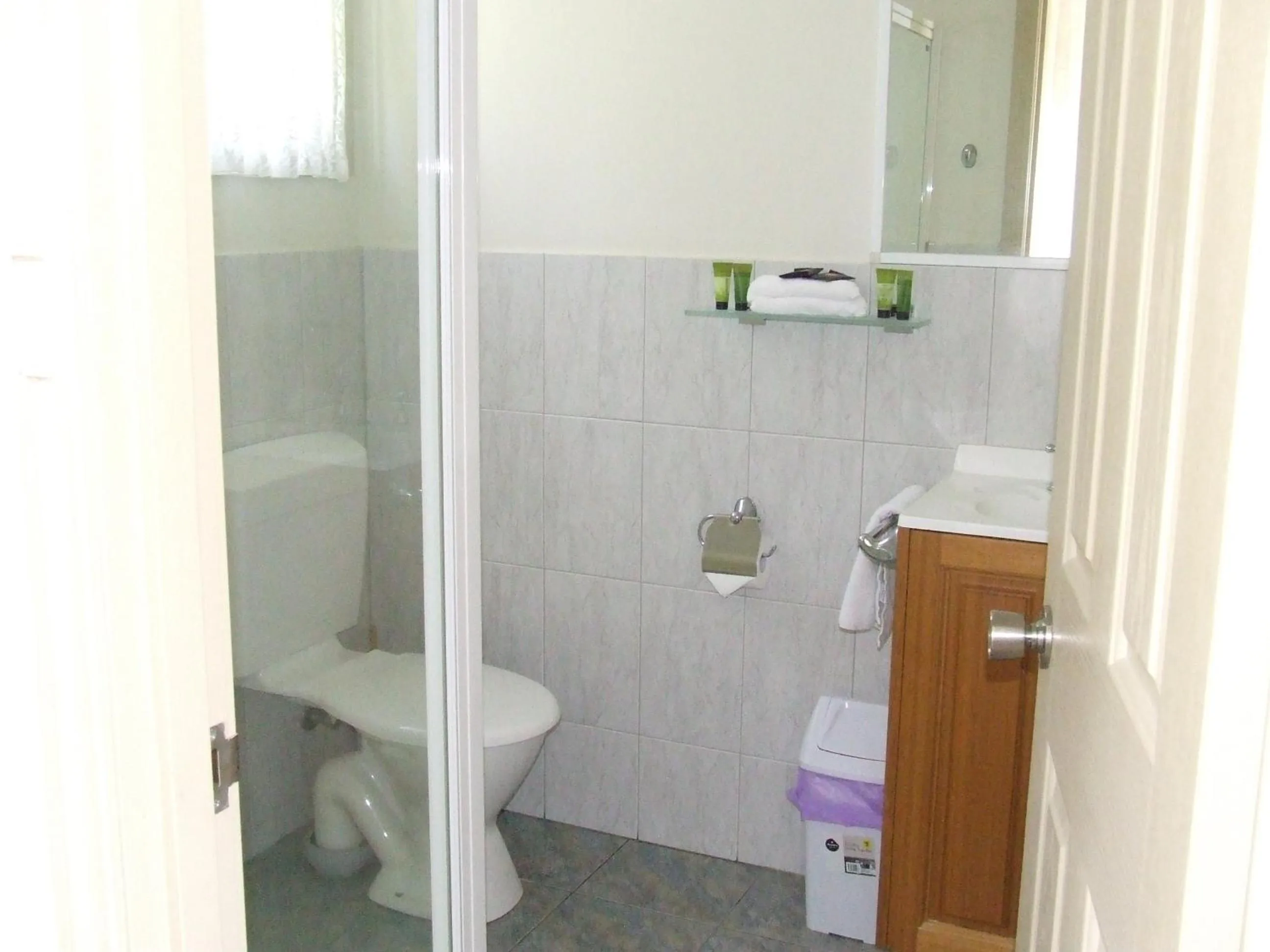 Toilet in Queechy Motel