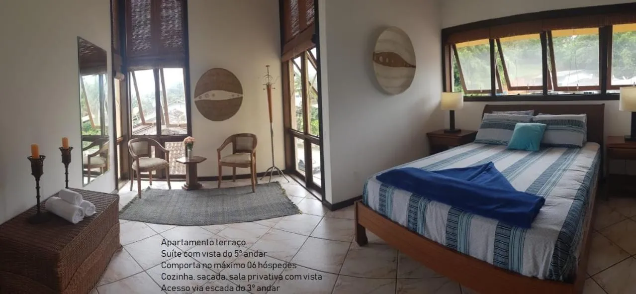 Bed in Pousada Pedra das Tartarugas