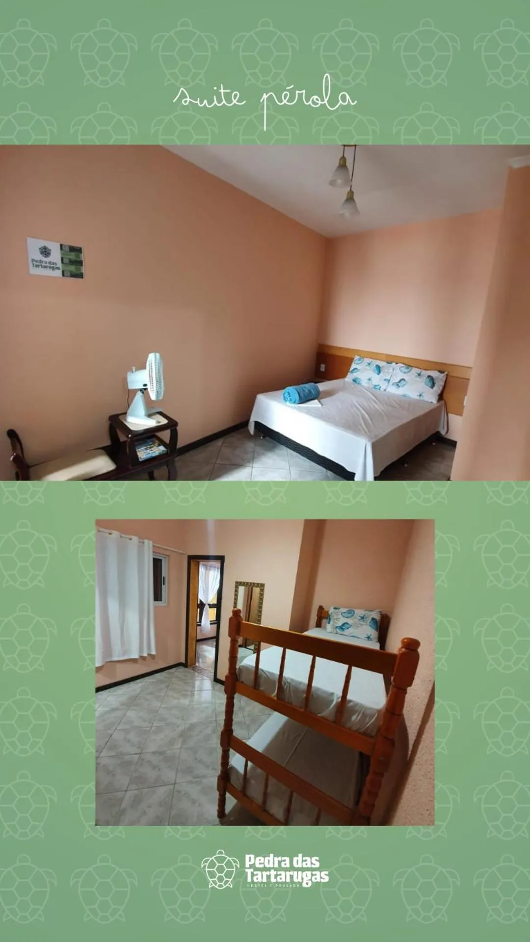 Bed in Pousada Pedra das Tartarugas