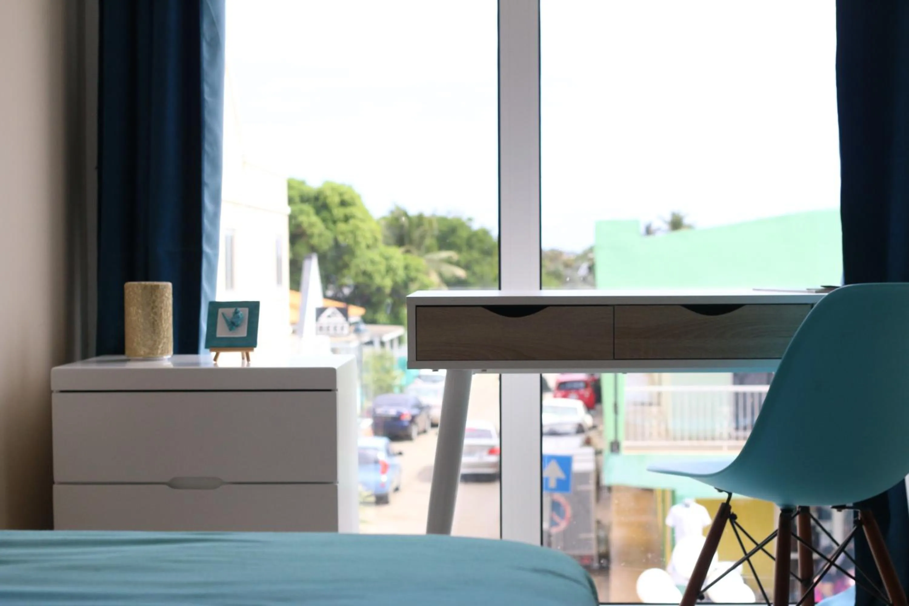 View (from property/room), Bed in Hotel Islander Bonaire