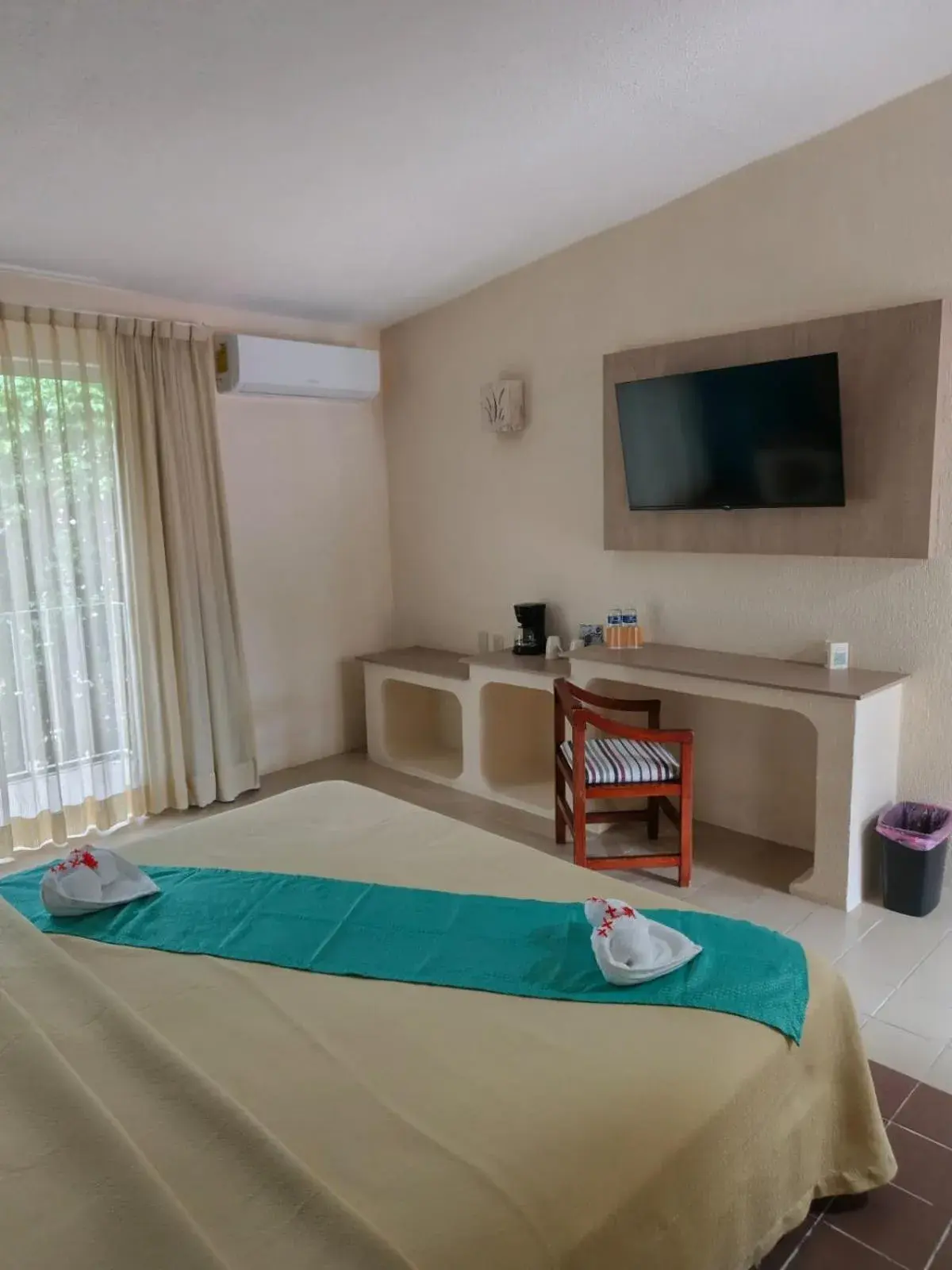 Bed in Hotel Plaza Palenque Bed in Hotel Plaza Palenque