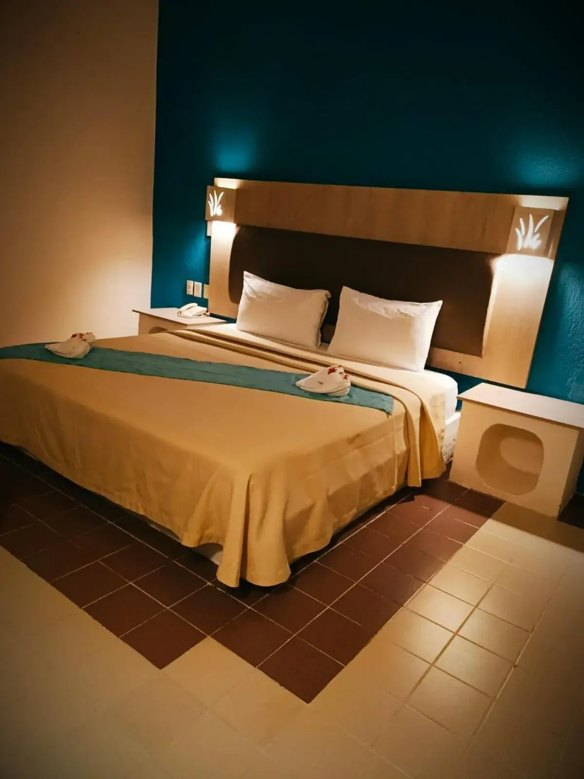 Bed in Hotel Plaza Palenque Bed in Hotel Plaza Palenque