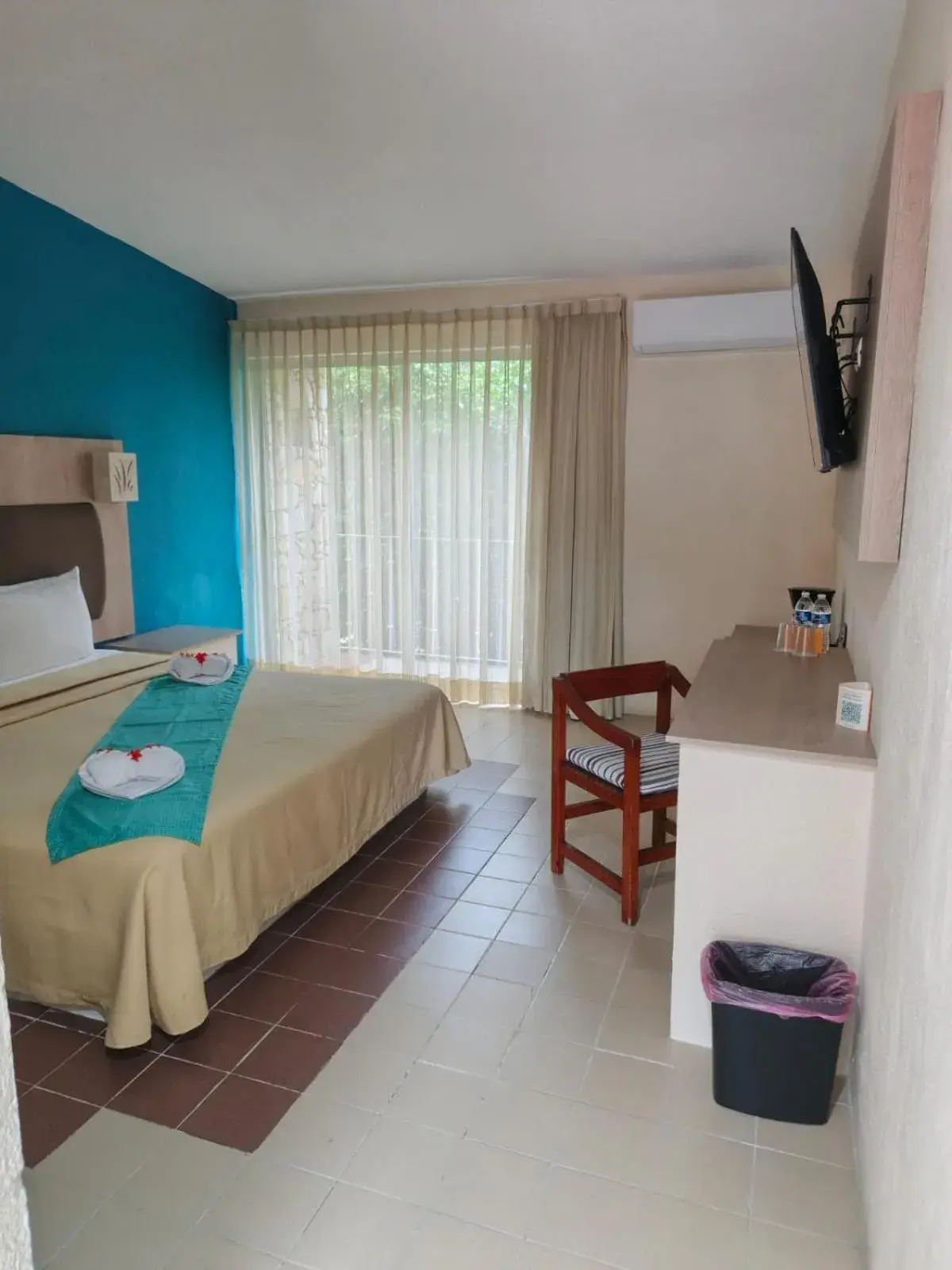 Bed in Hotel Plaza Palenque Bed in Hotel Plaza Palenque