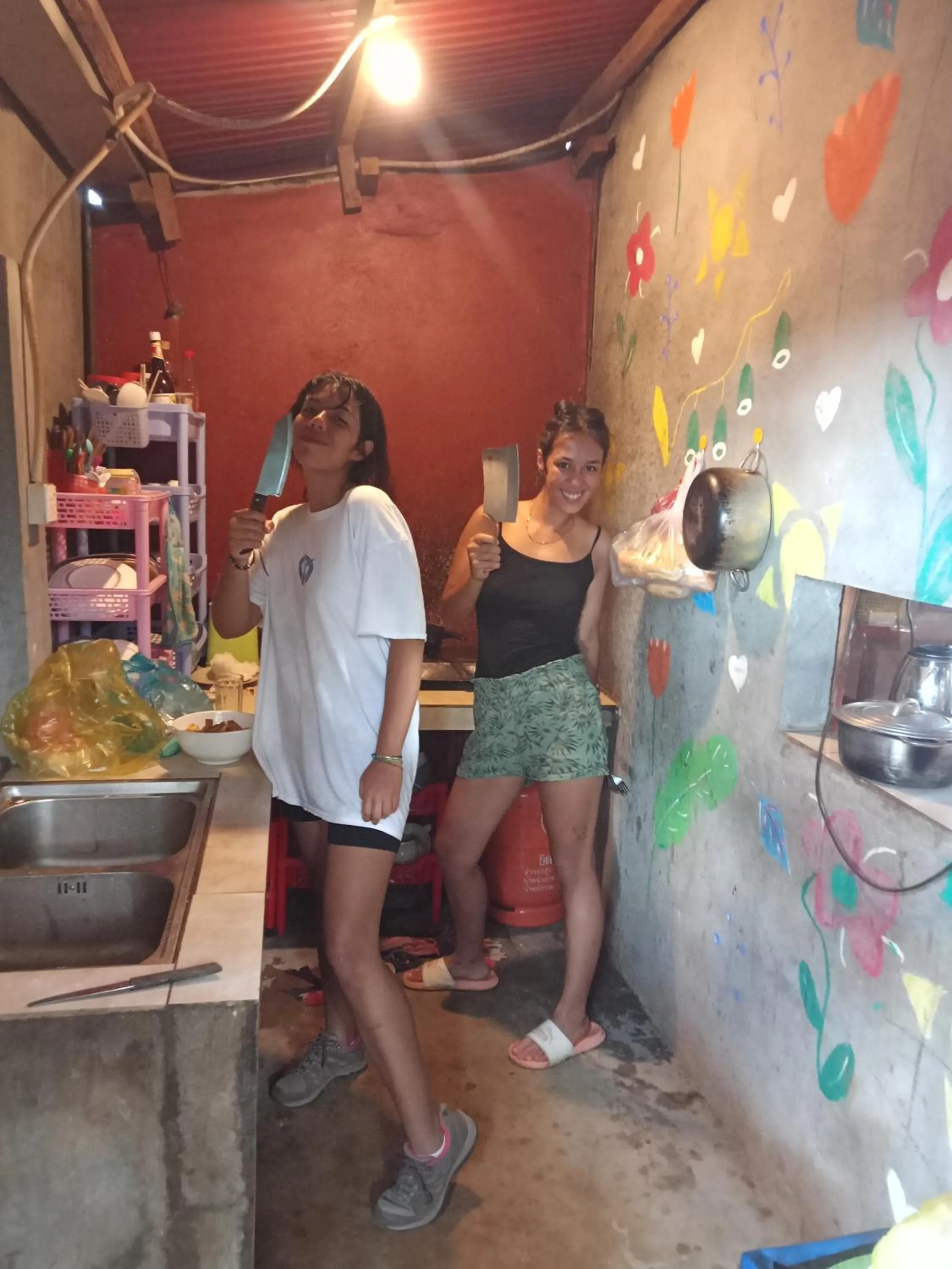 Food and drinks in Bee Bee's Chalets home stay and trekking