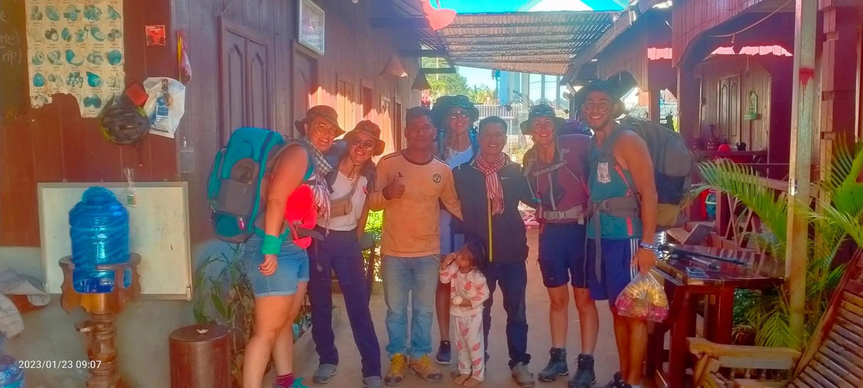 People in Bee Bee's Chalets home stay and trekking