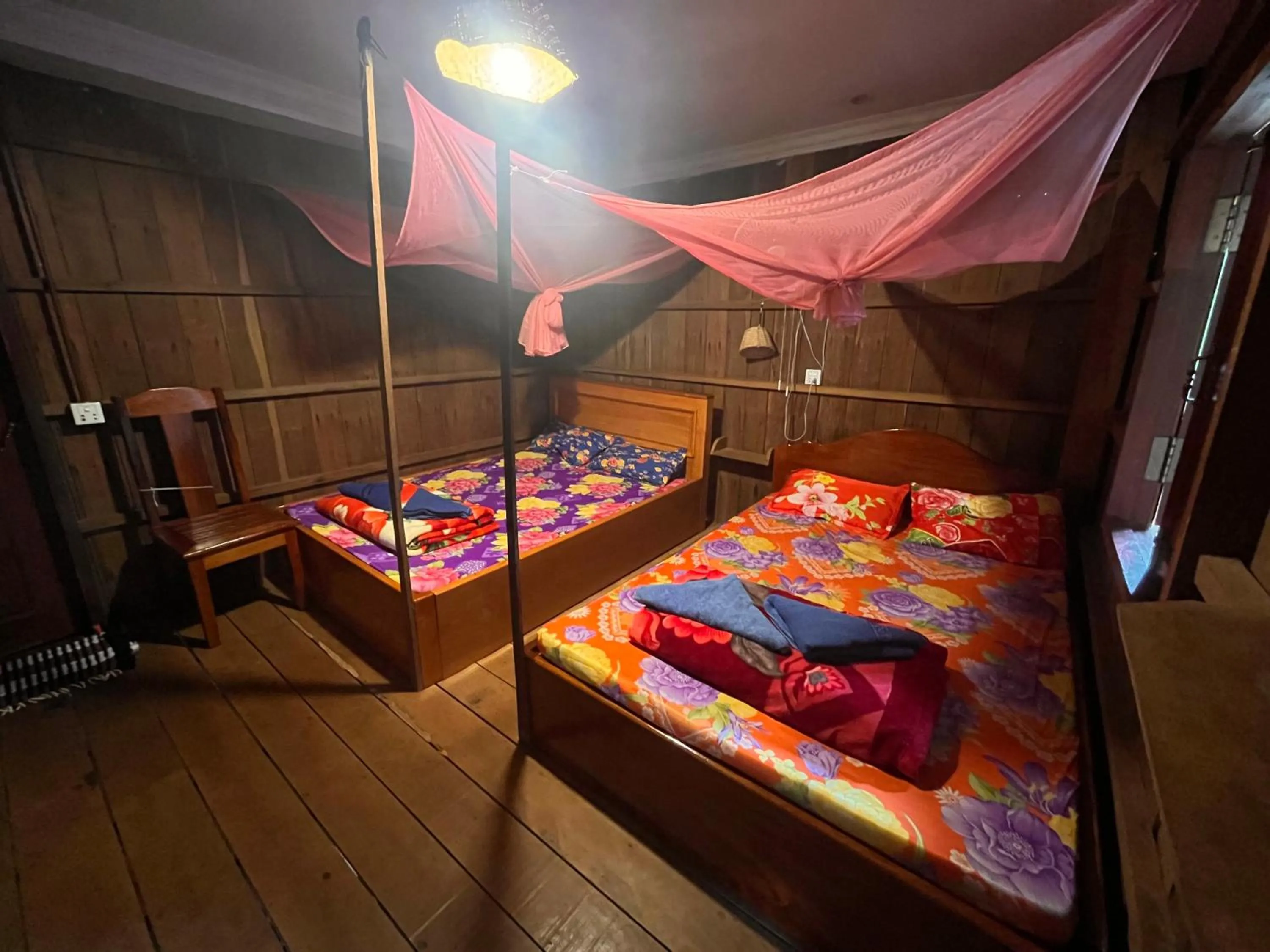 Bedroom, Bed in Bee Bee's Chalets home stay and trekking