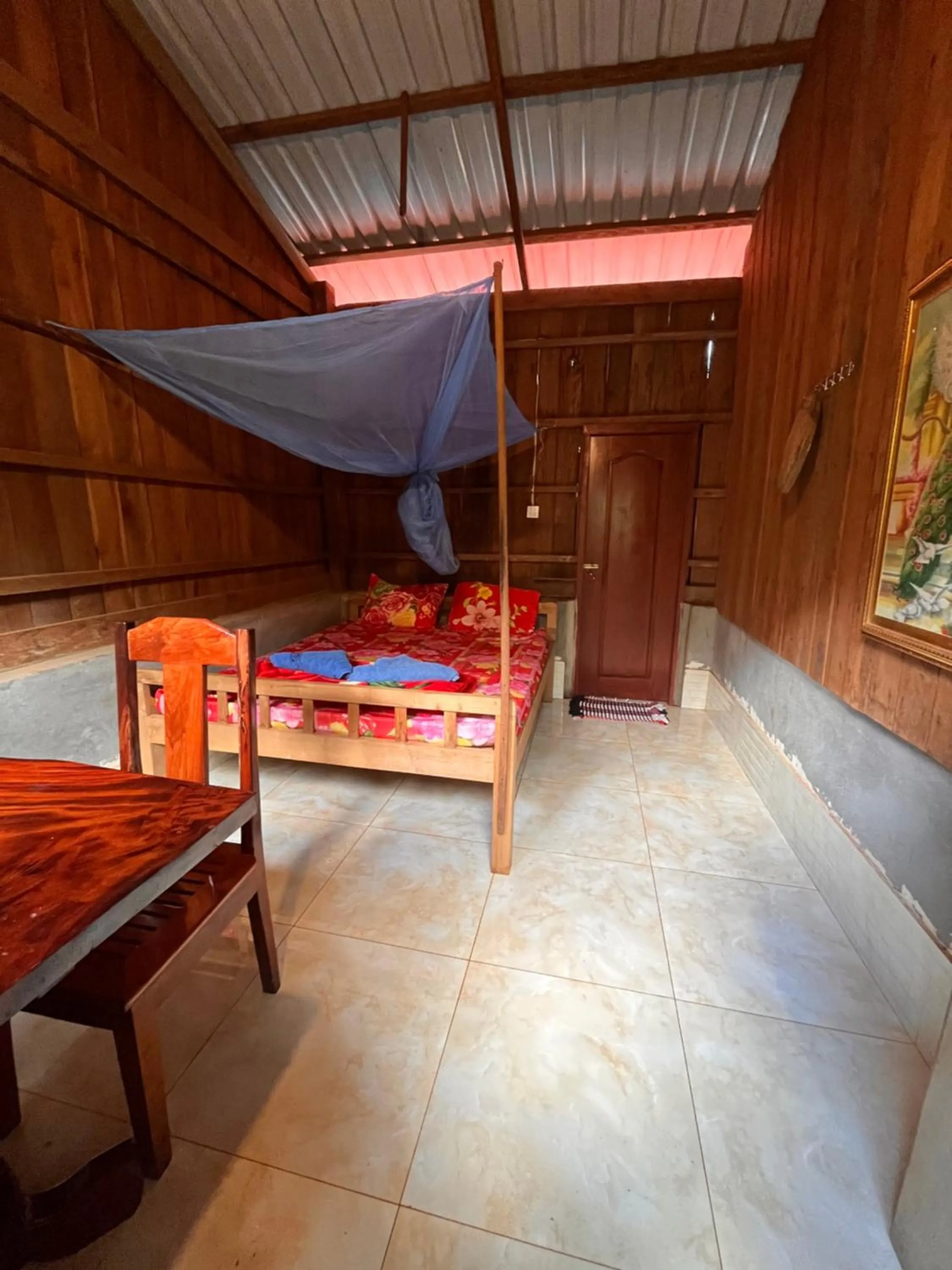Bedroom, Bed in Bee Bee's Chalets home stay and trekking