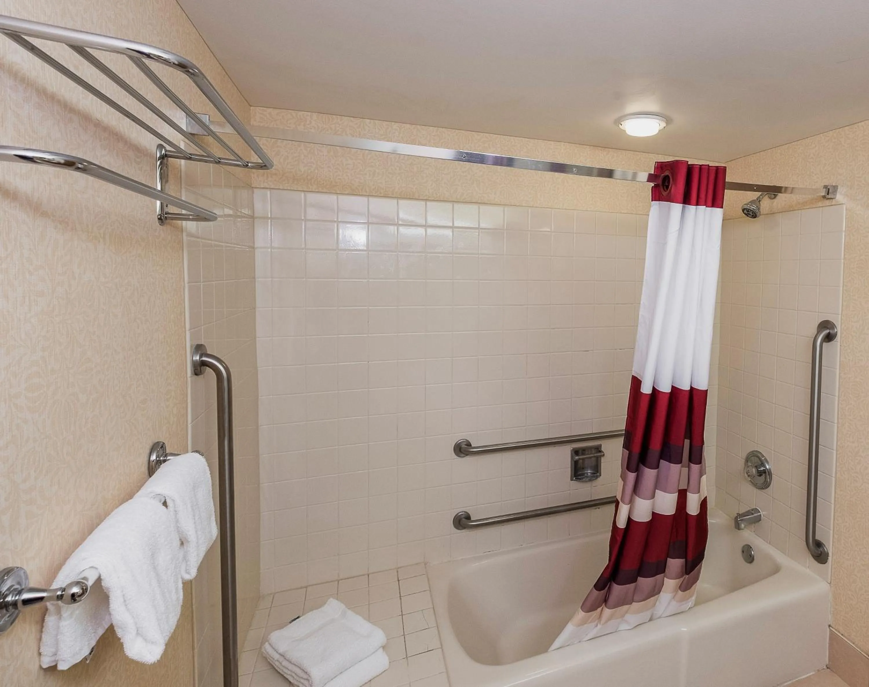 Bathroom in Red Roof Inn & Suites Mt Holly - McGuire AFB