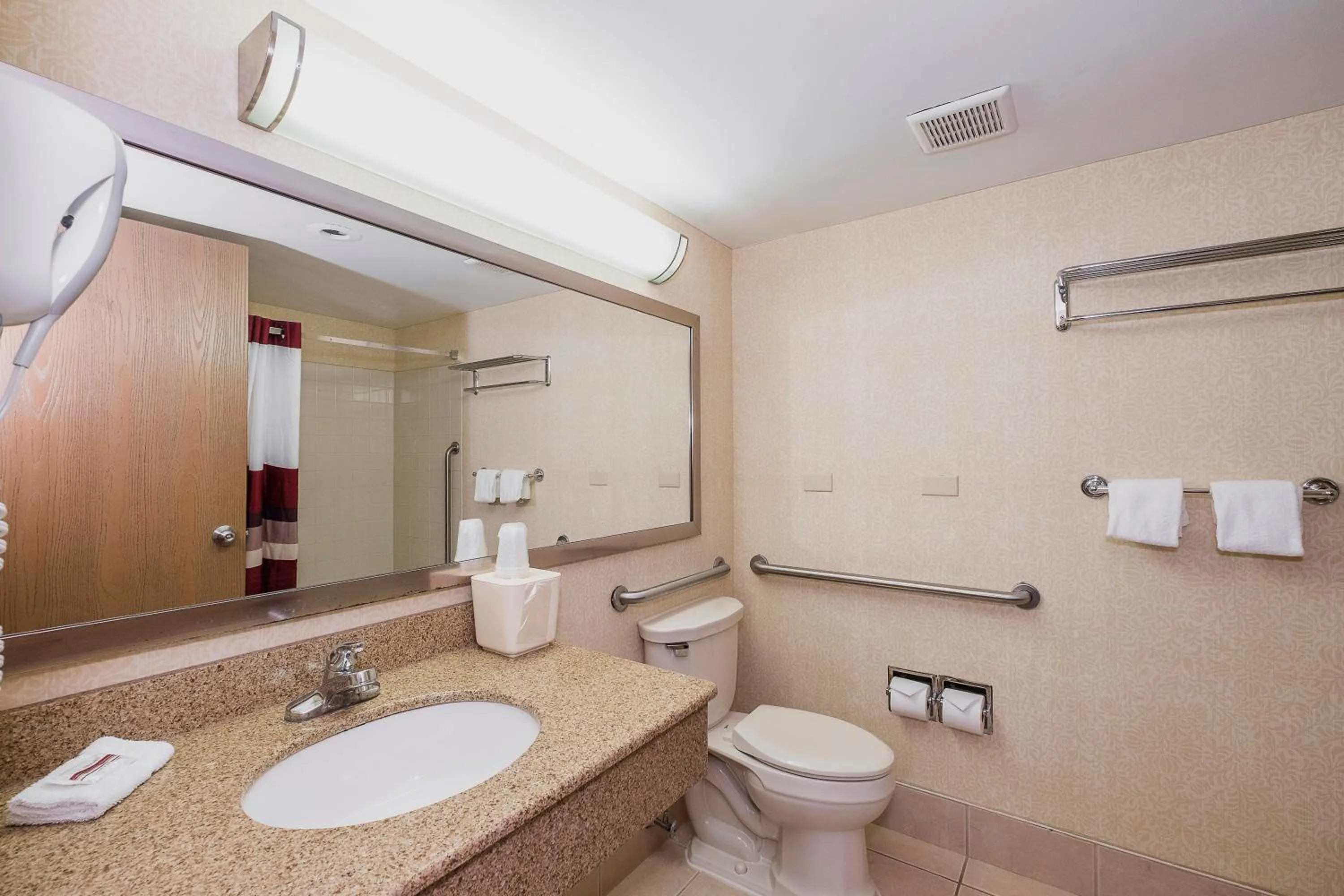 Bathroom in Red Roof Inn & Suites Mt Holly - McGuire AFB