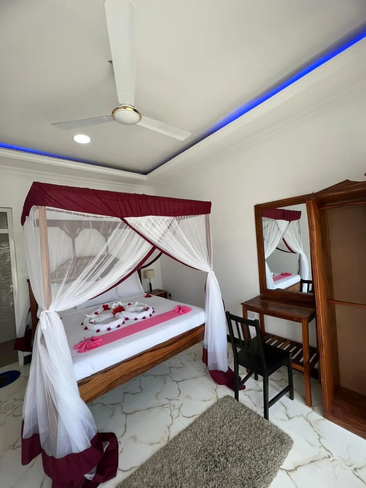 Bed in Isla Bonita Zanzibar Beach Resort