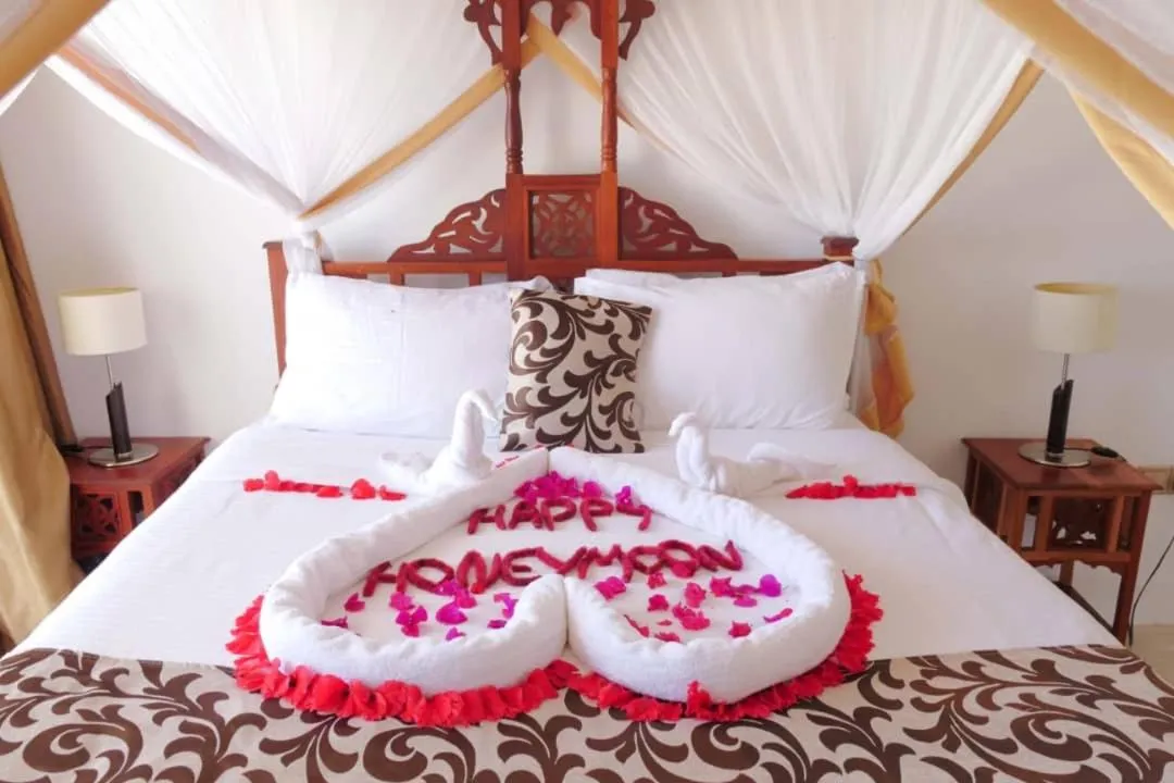 Bed in Isla Bonita Zanzibar Beach Resort