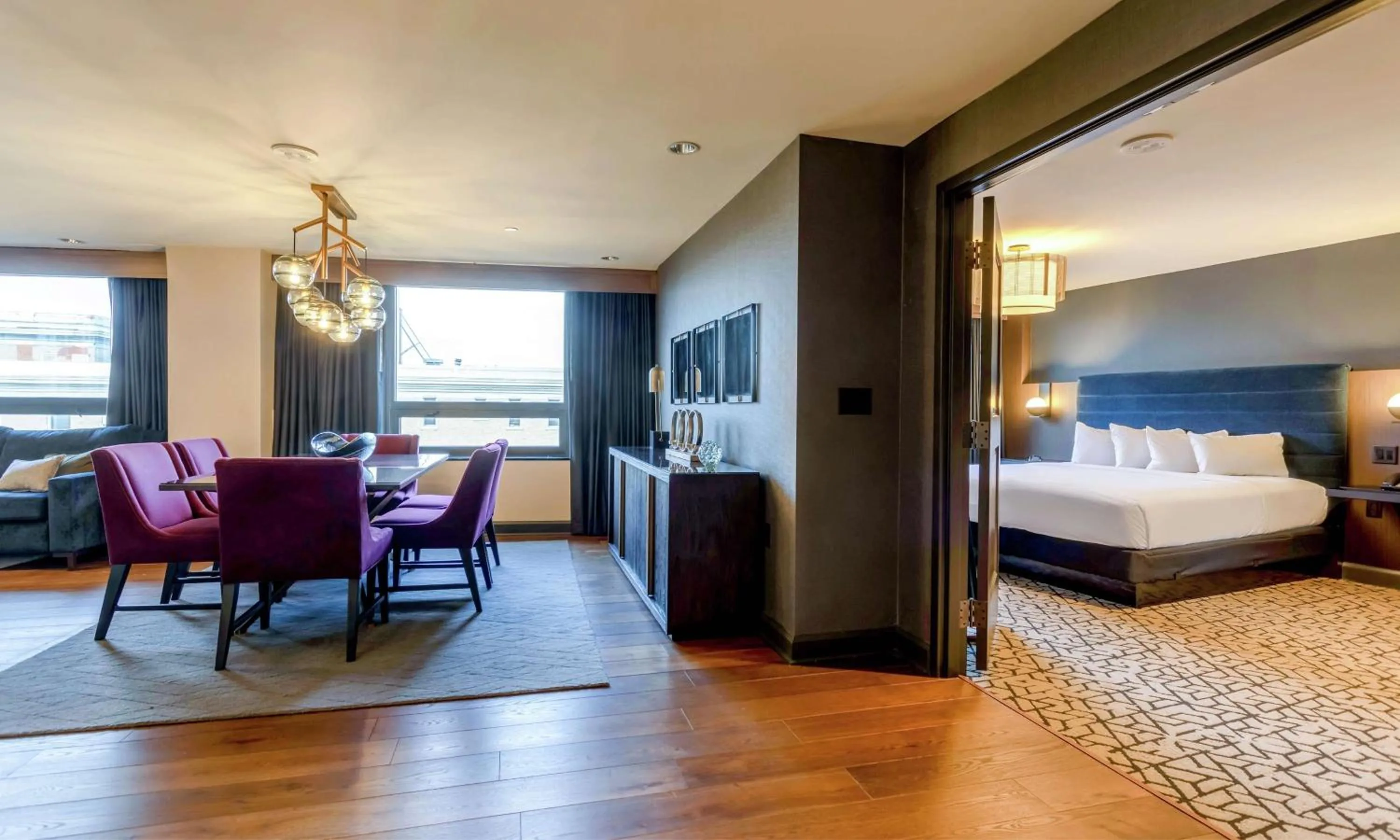 Living room, Bed in Washington Hilton