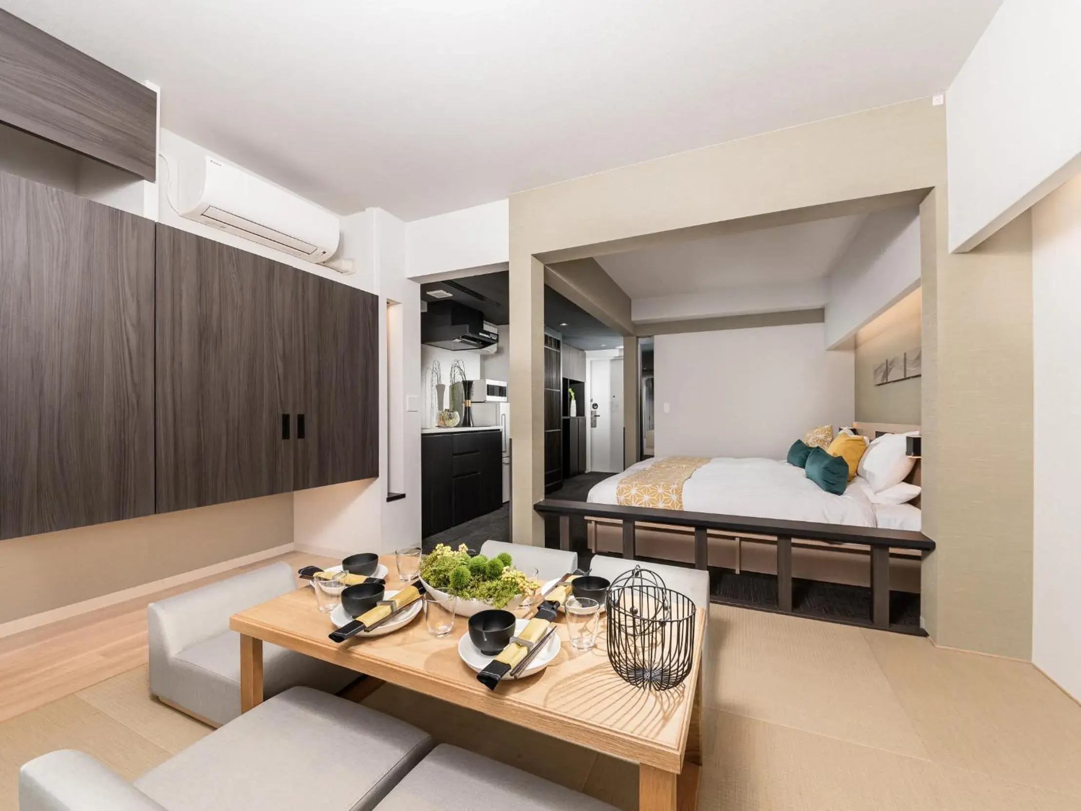 Living room in MIMARU Kyoto Nijo Castle Living room in MIMARU Kyoto Nijo Castle