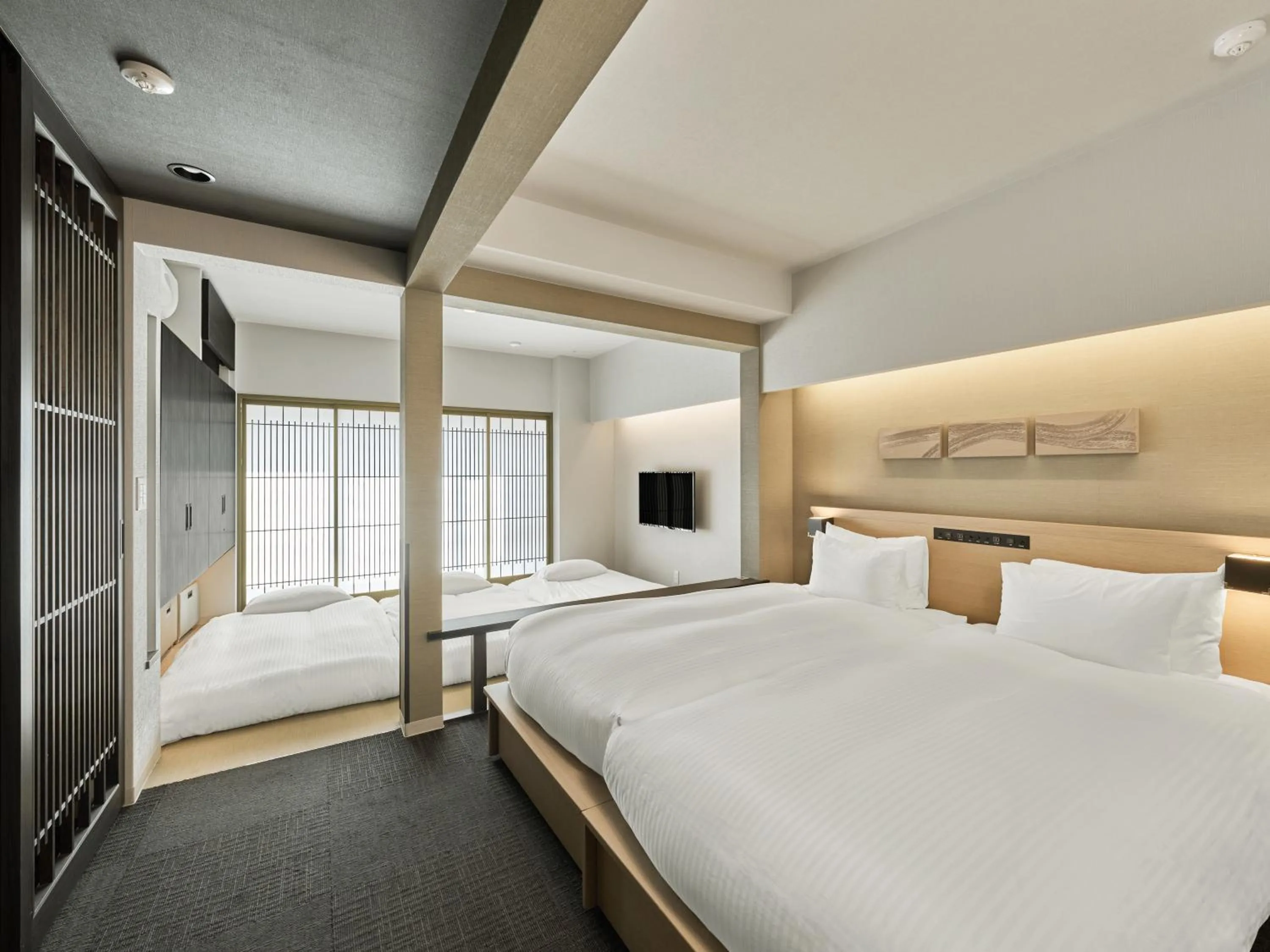 Bed in MIMARU Kyoto Nijo Castle