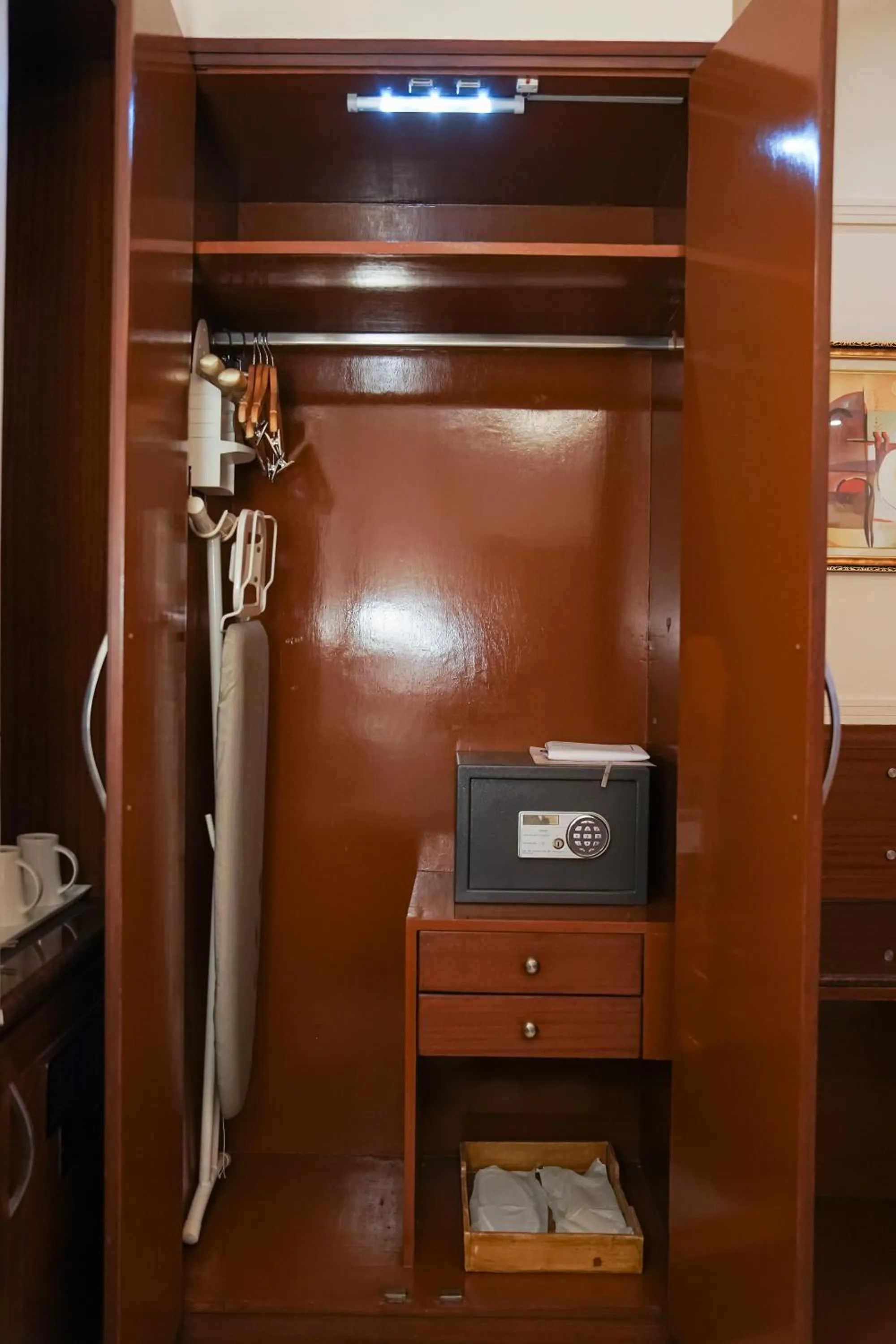 wardrobe in Clarion Bella Casa at Airport