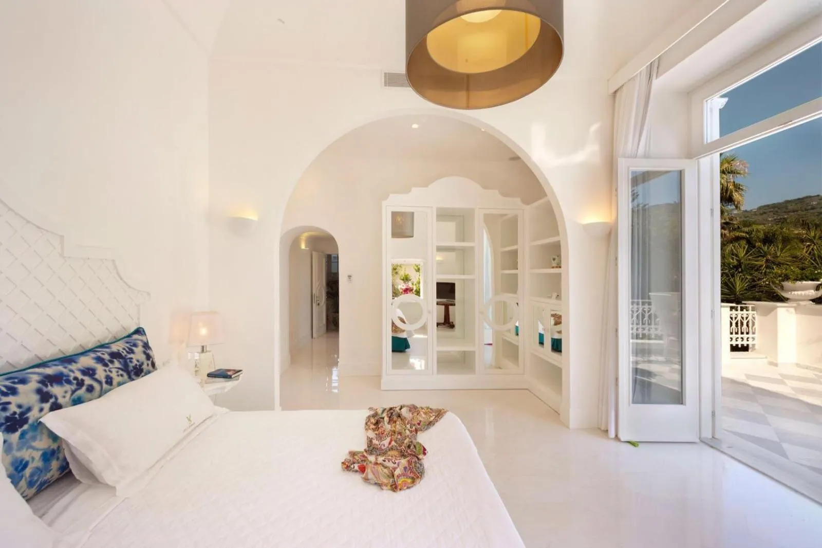 Balcony/Terrace, Bed in Villa Silvana Relais