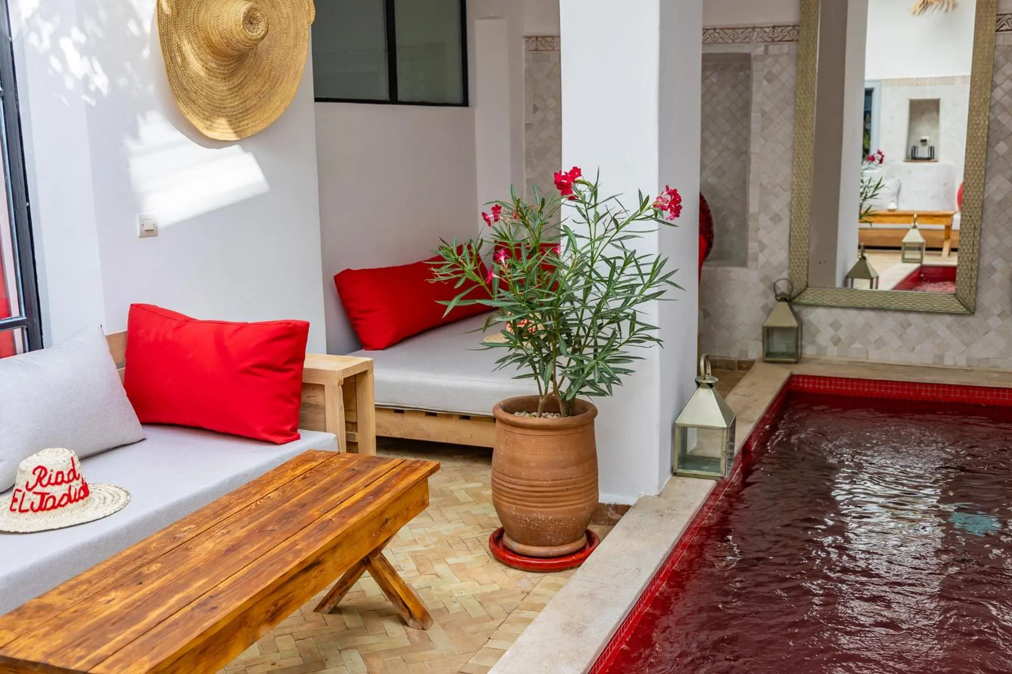 Seating area in Riad El Jadide