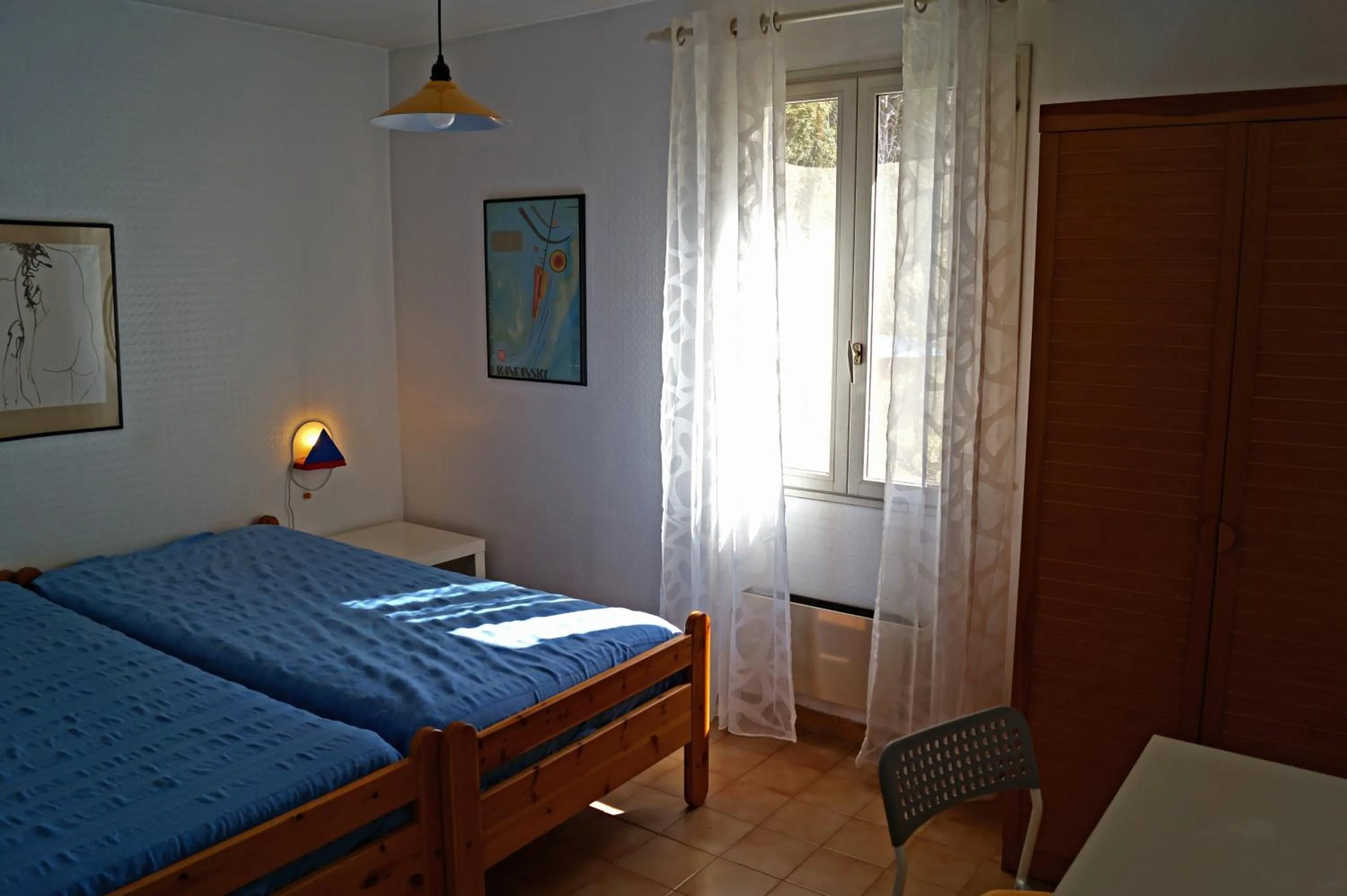 Living room, Bed in Haus Zypresse