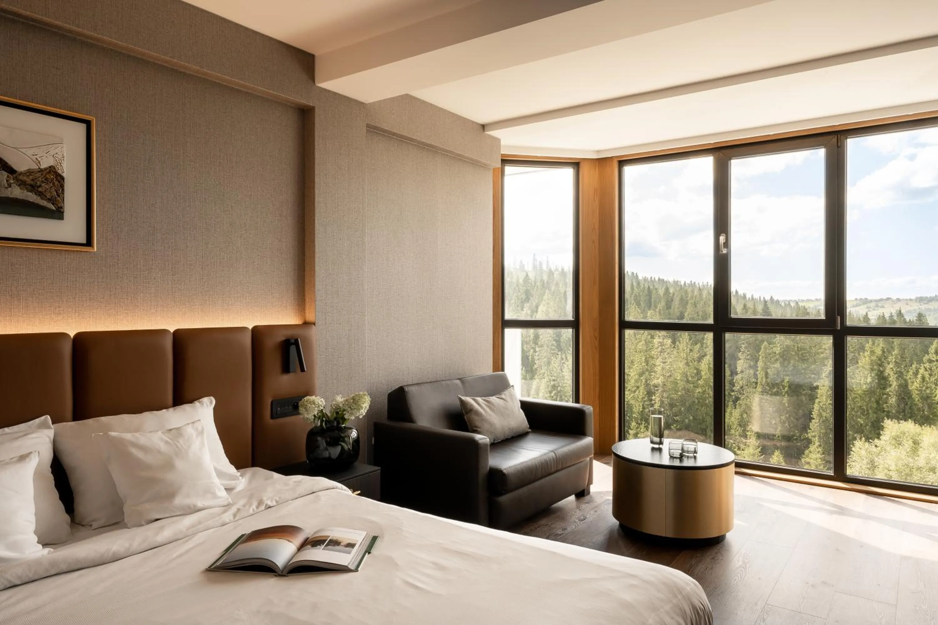 Bed in Hotel BUKOVINA