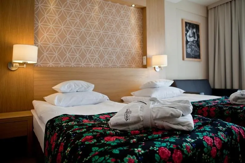 Bed in Hotel BUKOVINA