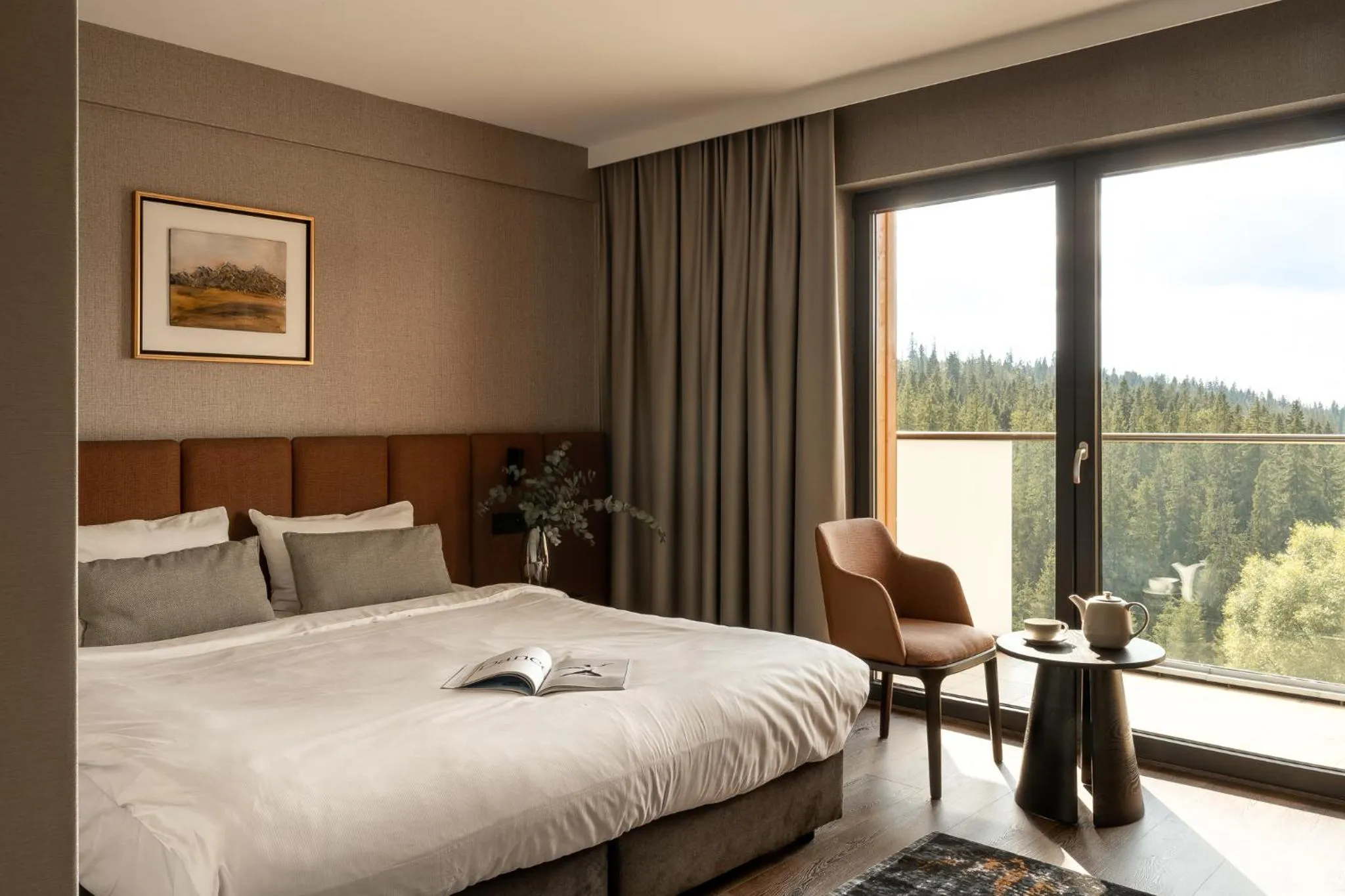 Bed in Hotel BUKOVINA