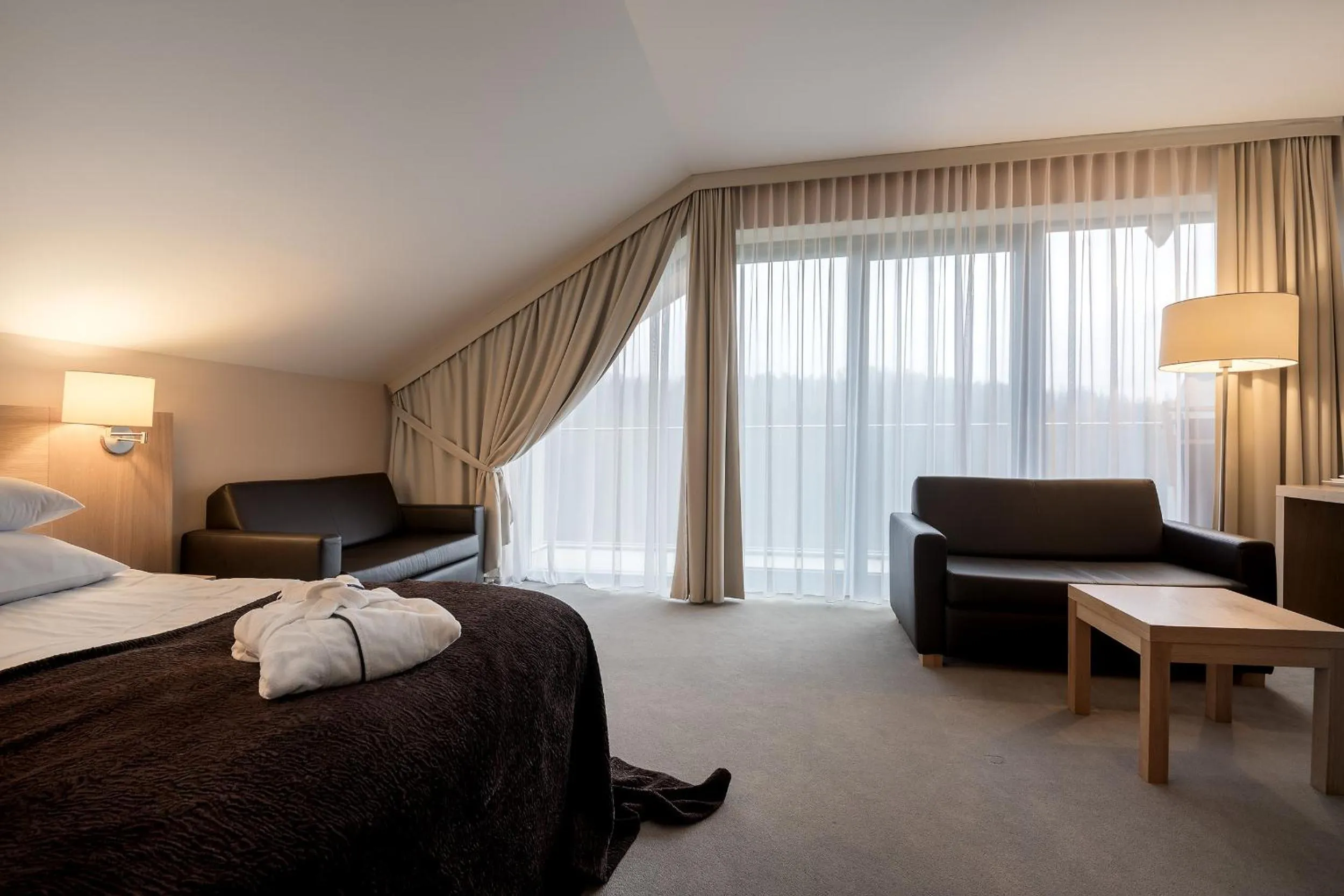 Bed in Hotel BUKOVINA