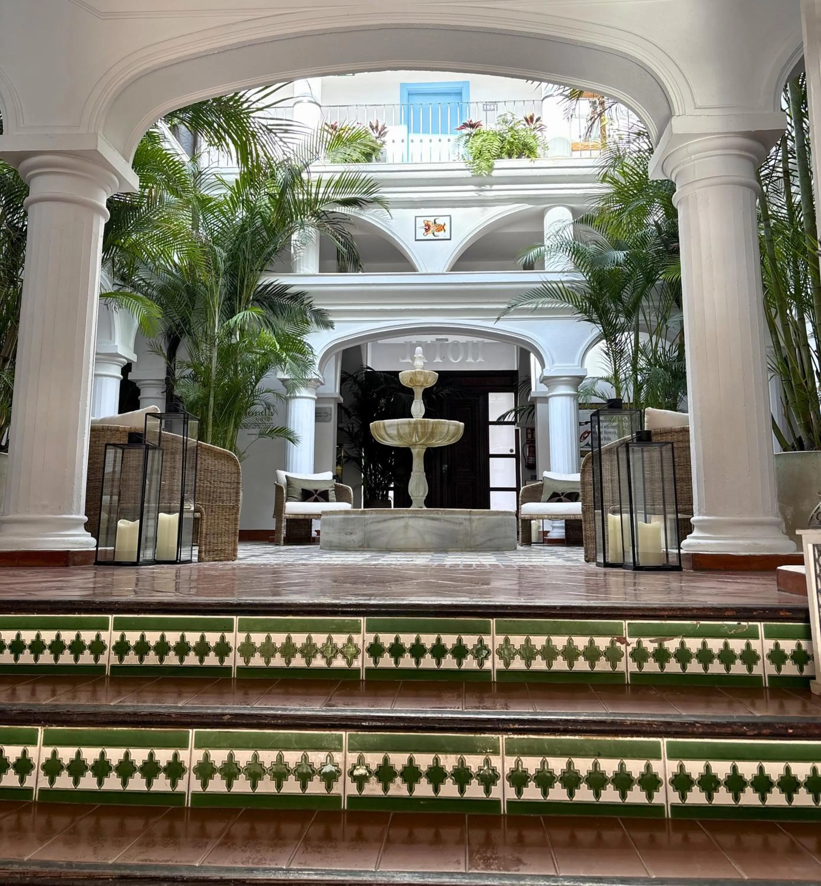 Living room in Hotel La Fonda