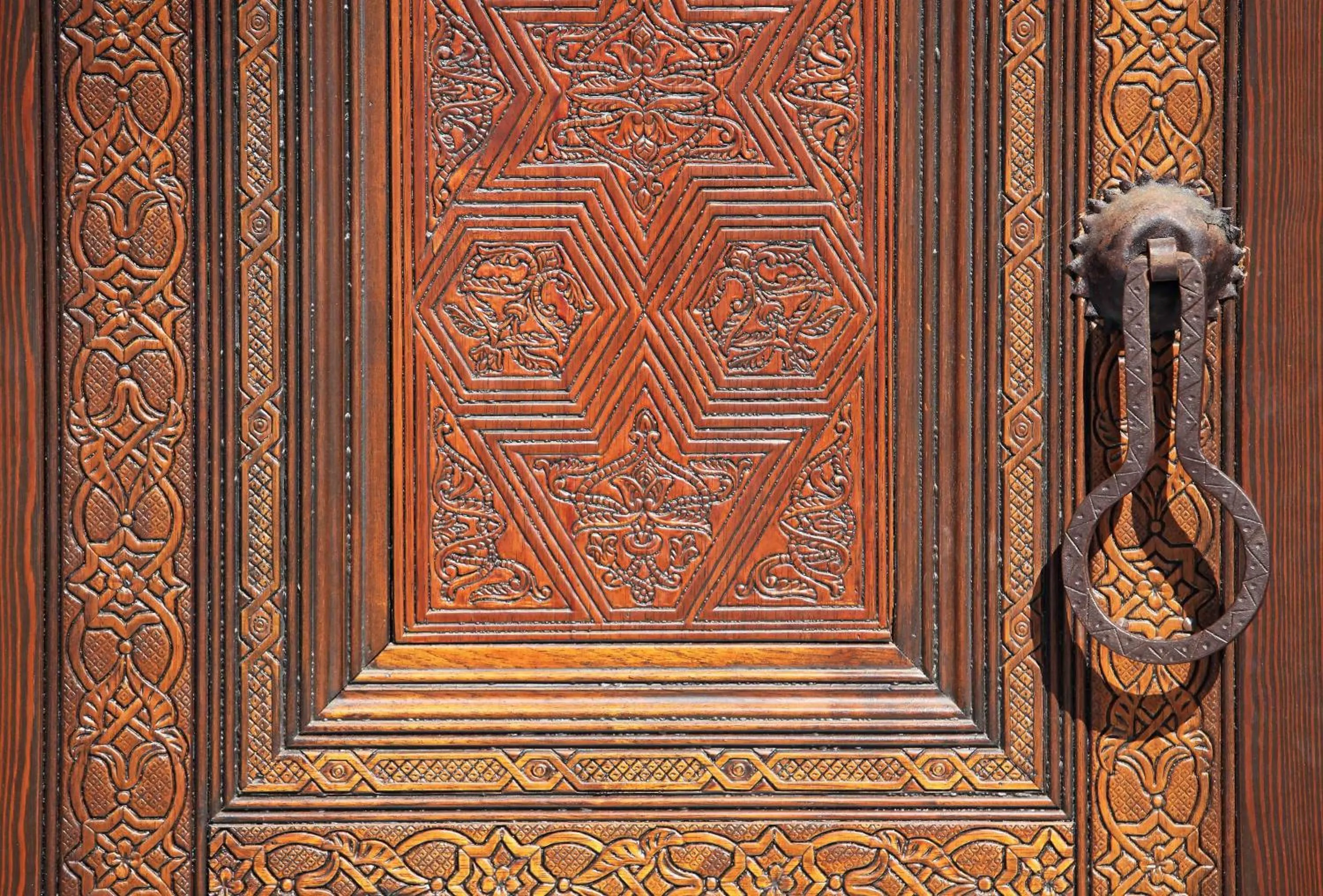 Decorative detail in Hotel La Fonda