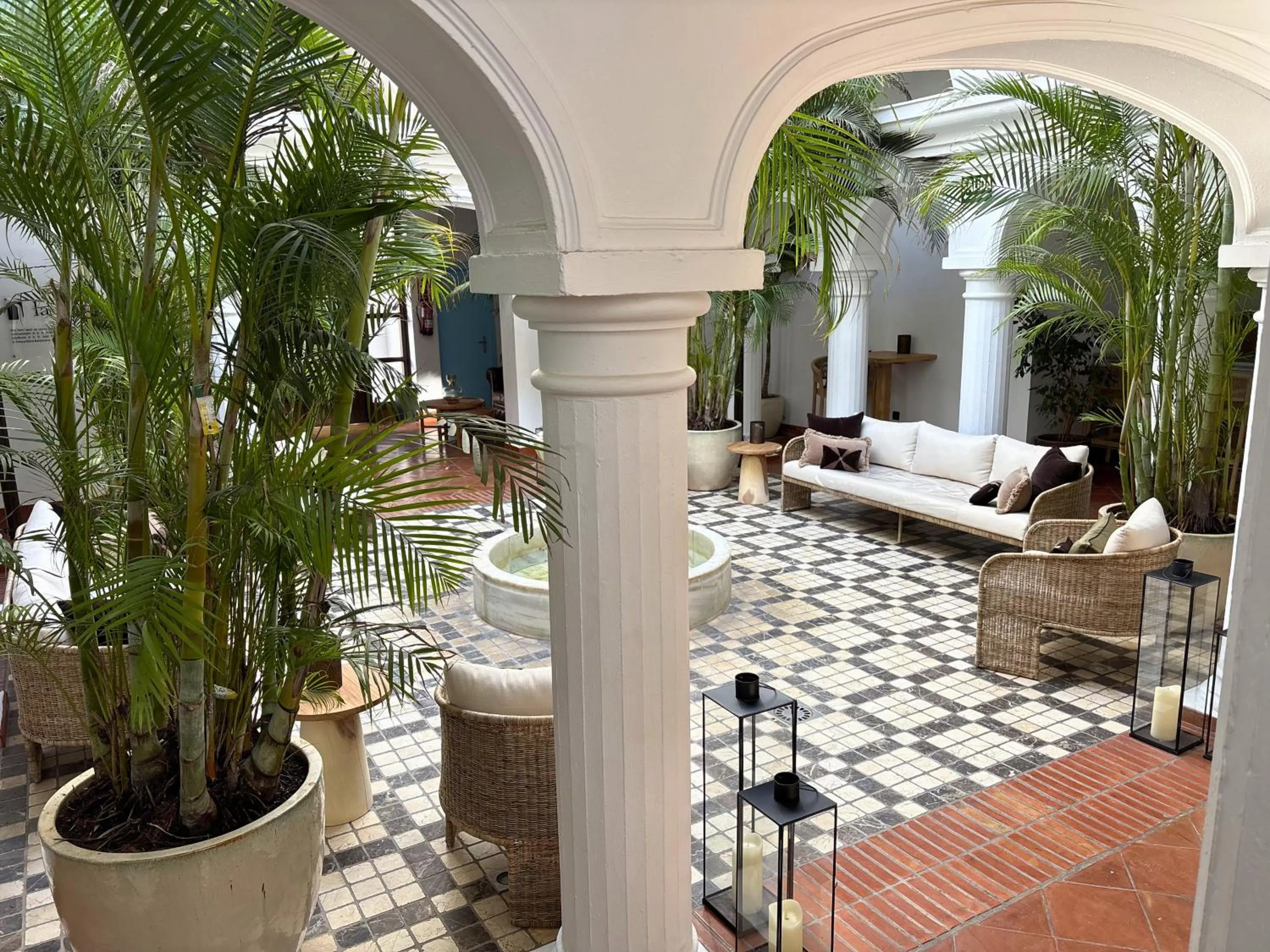 Living room in Hotel La Fonda