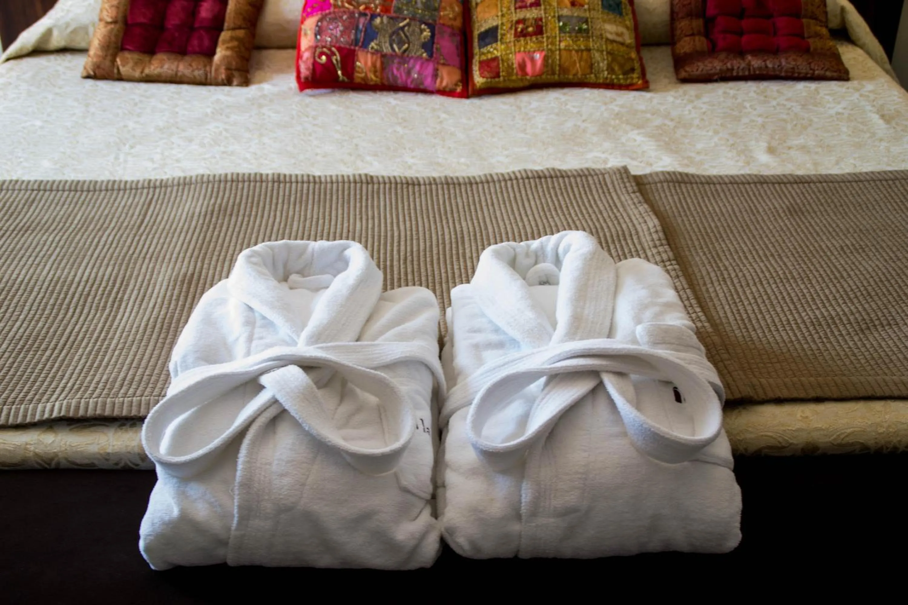 Decorative detail, Bed in Hotel La Fonda